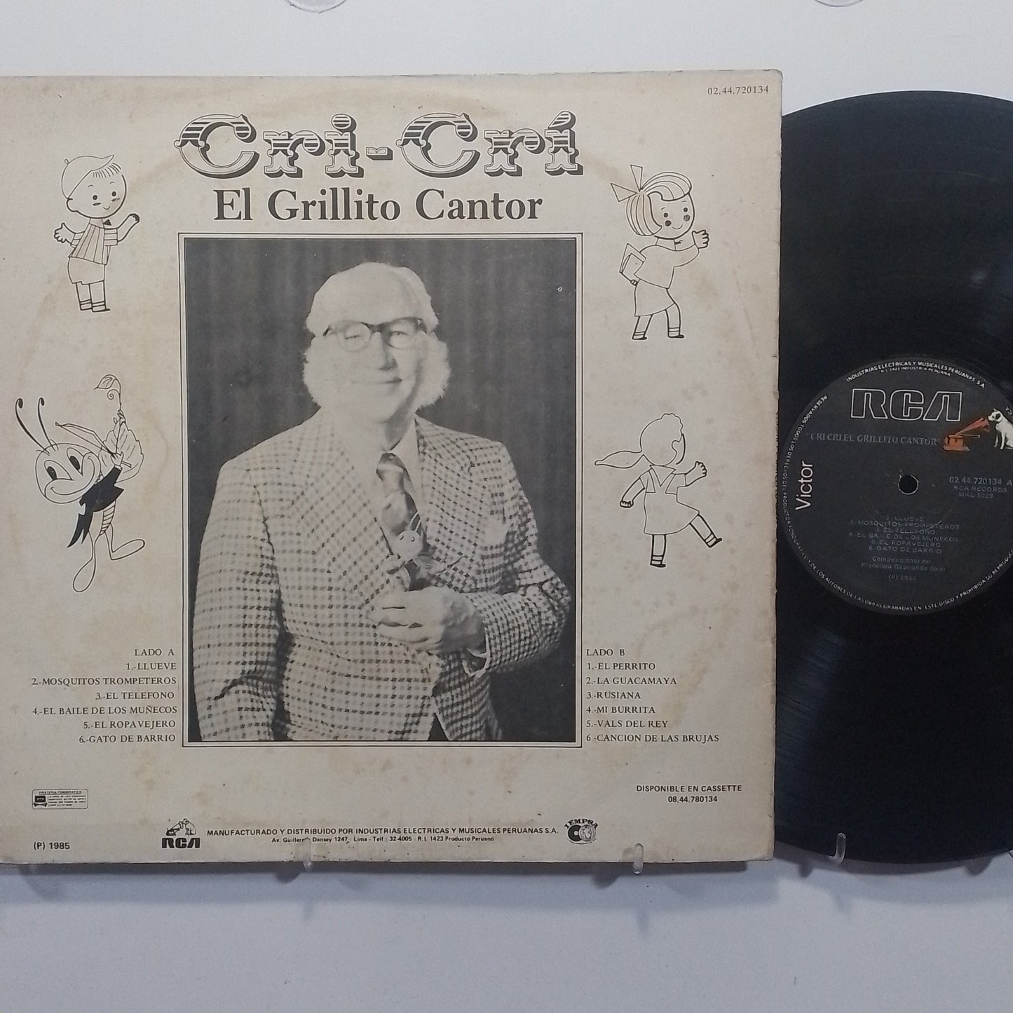 lp cri cri el grillo cantor made peru 1985 infantil