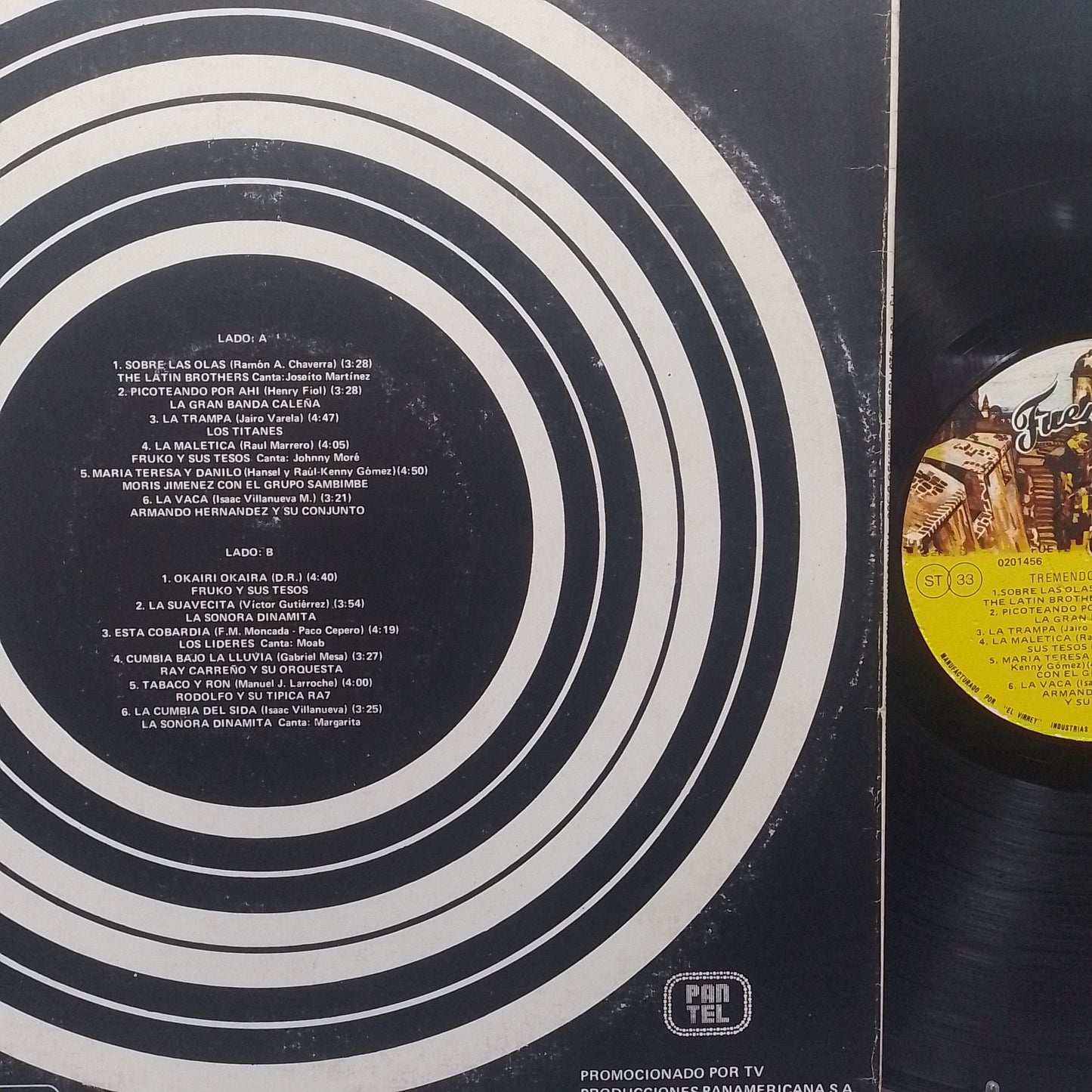 lp Tremendo Disco 12 Exitos The Latin Brothers Los Titanes Fruko y sus Tesos varios made peru 1986 cumbia salsa