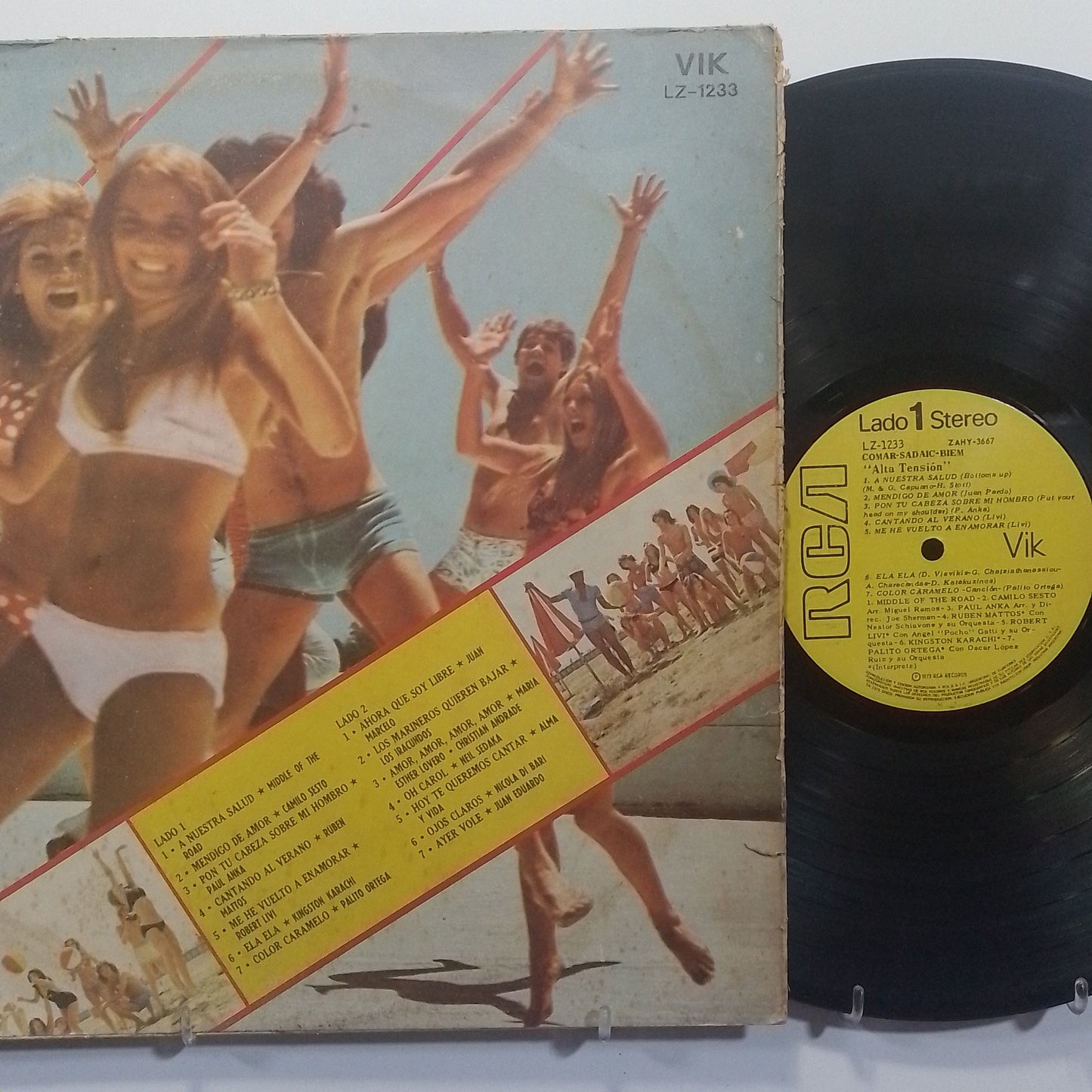 lp Alta Tension sol Middle Of The Road Palito Ortega Robert Livi varios made argentina 1972 latin rock
