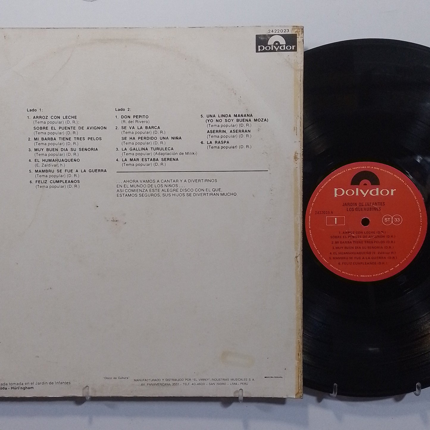 lp Los Querubines Jardin De Infantes made peru 1980 infantil