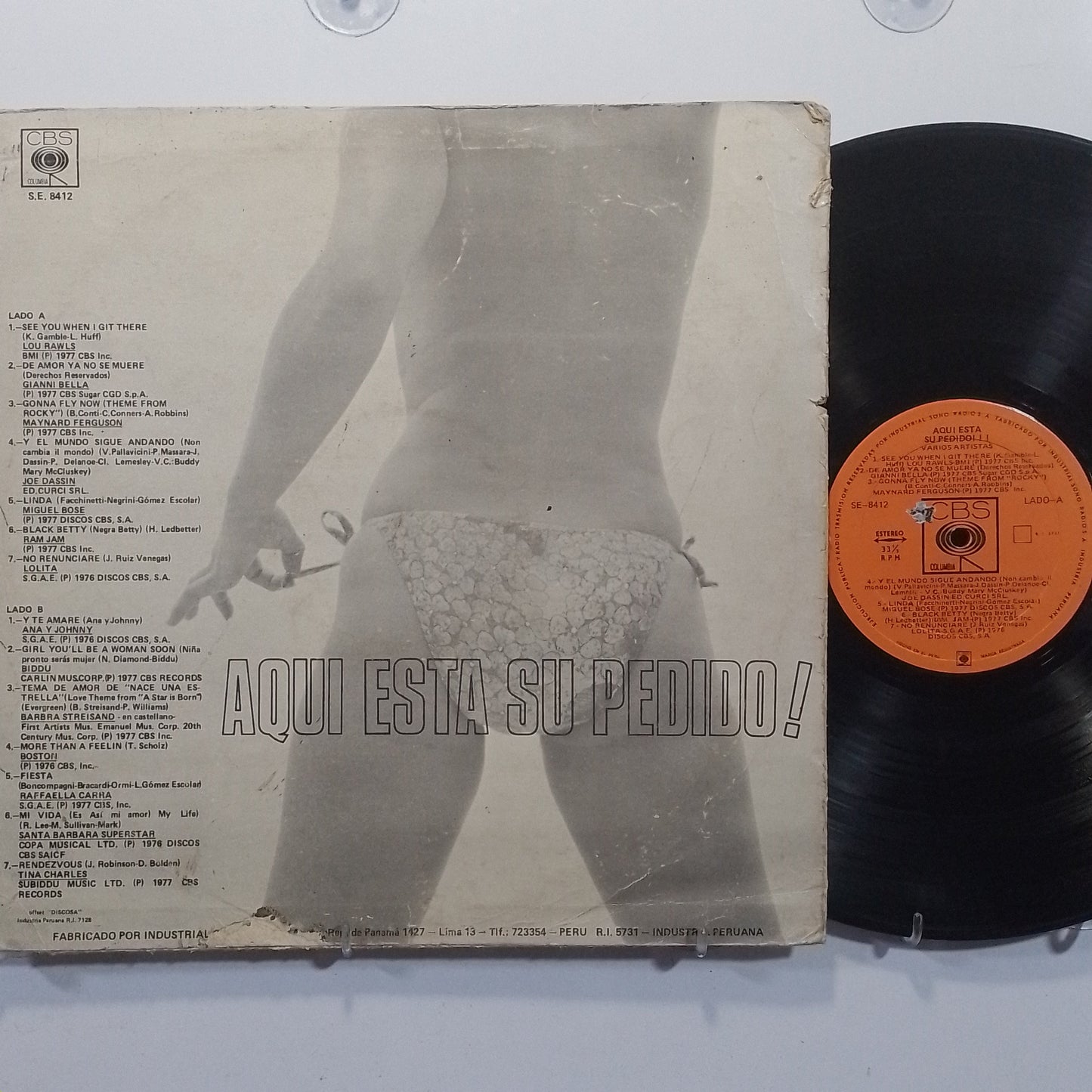 lp aqui esta su pedido ram jam boston lou rawls rocky varios made peru 1977 rock