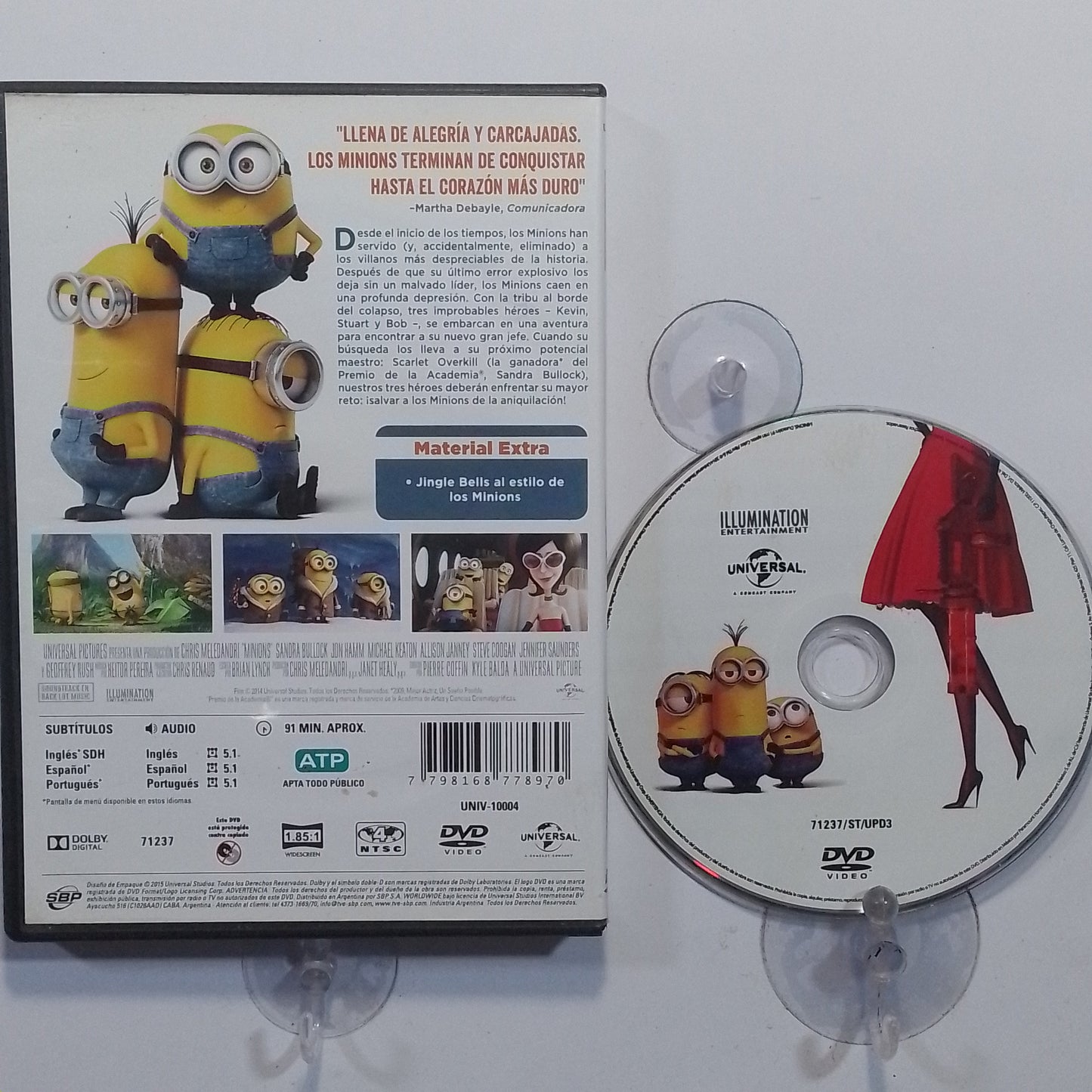 dvd minios made argentina 2015 animacion