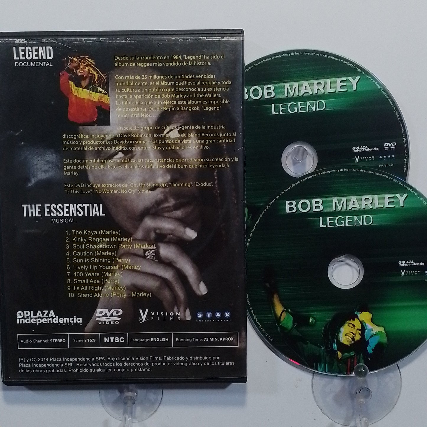 x2 dvd bob marley legend / the essenstial made argentina 2014 musical