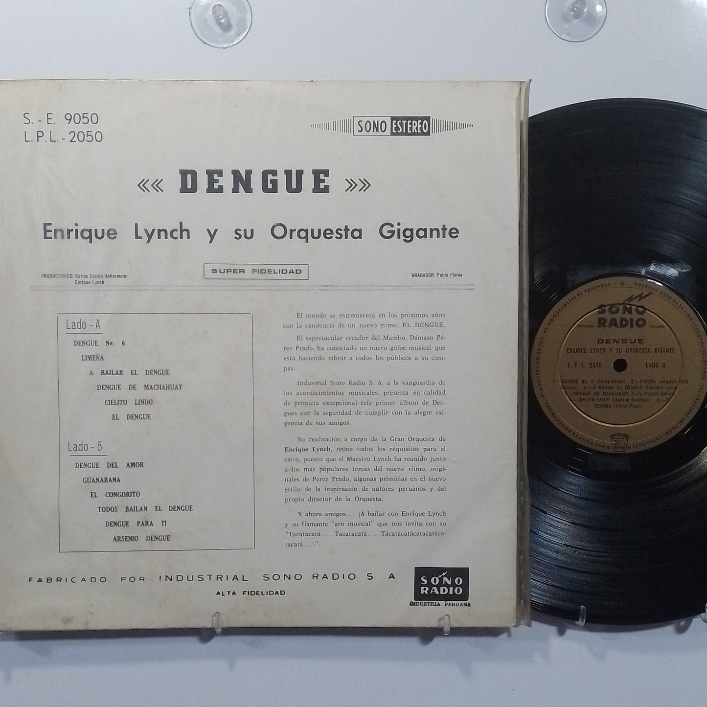 lp Enrique Lynch Y Su Orquesta Gigante Dengue Dengue Dengue made peru 1964 latin jazz mambo