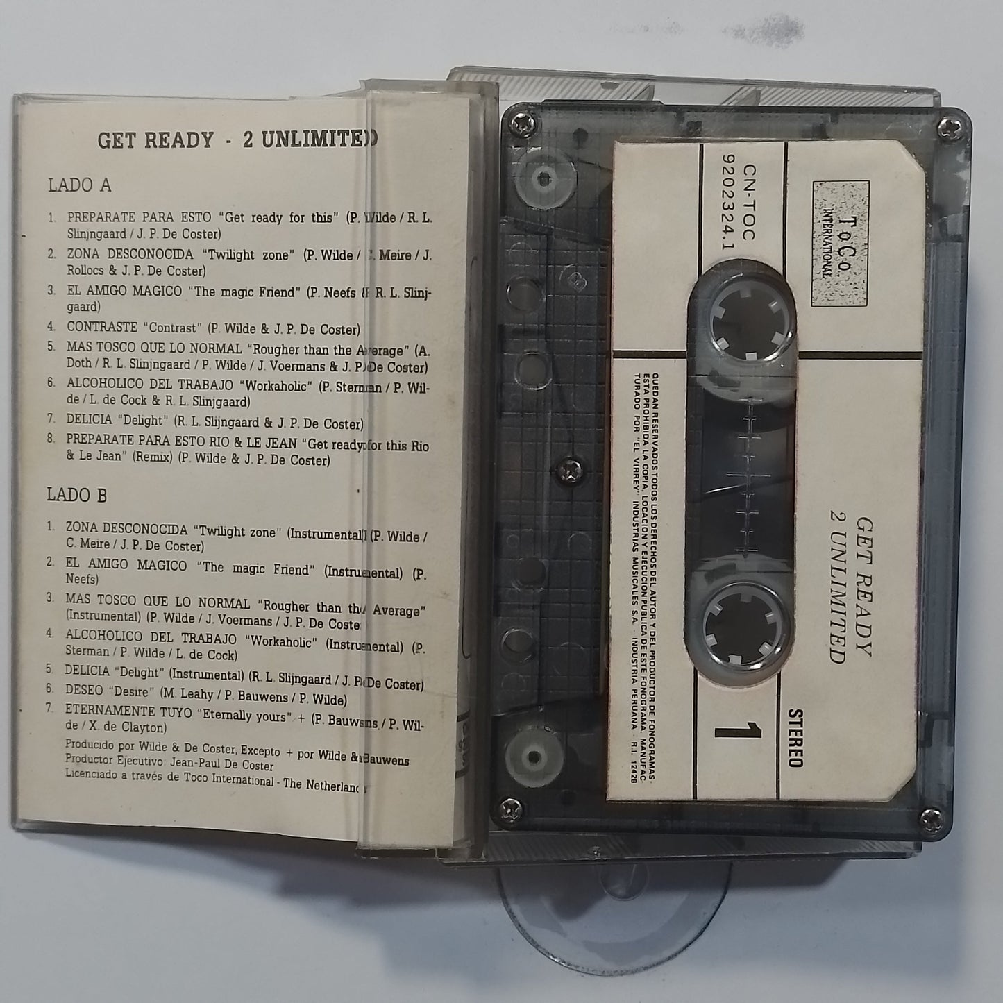 cassette 2 Unlimited Get Ready made peru 1991 Electronic