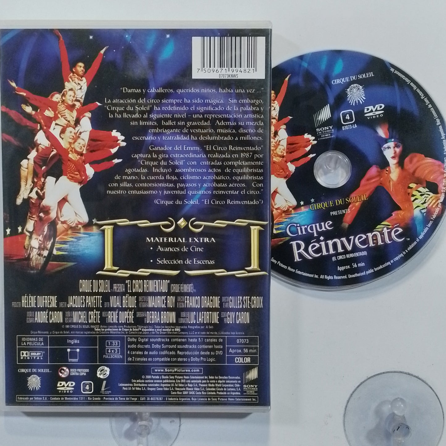 dvd cirque du soleil Cirque Reinvente made argentina 2008 musical