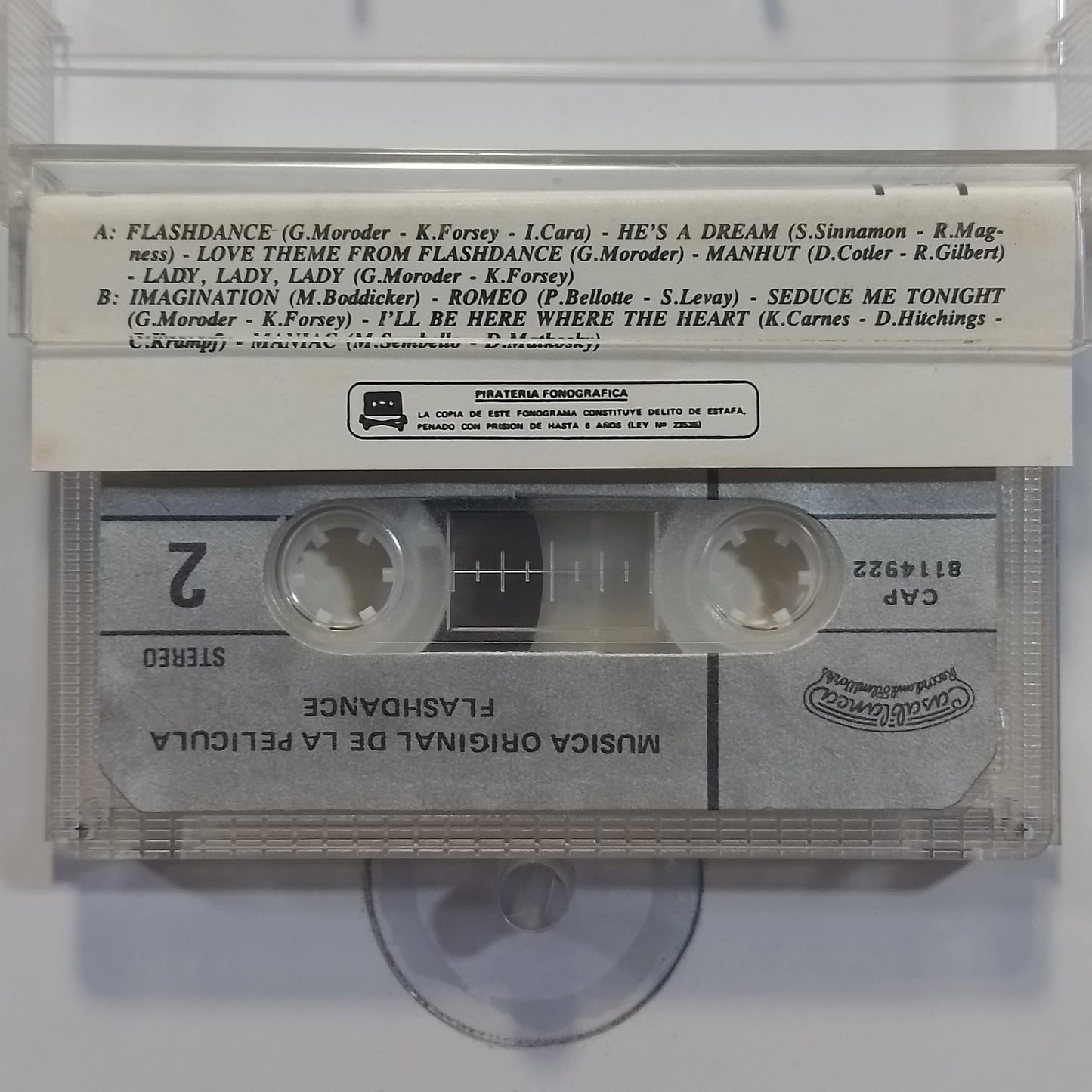 cassette flashdance Laura Branigan Michael Sembello Kim Carnes varios made peru 1983 soundtrack