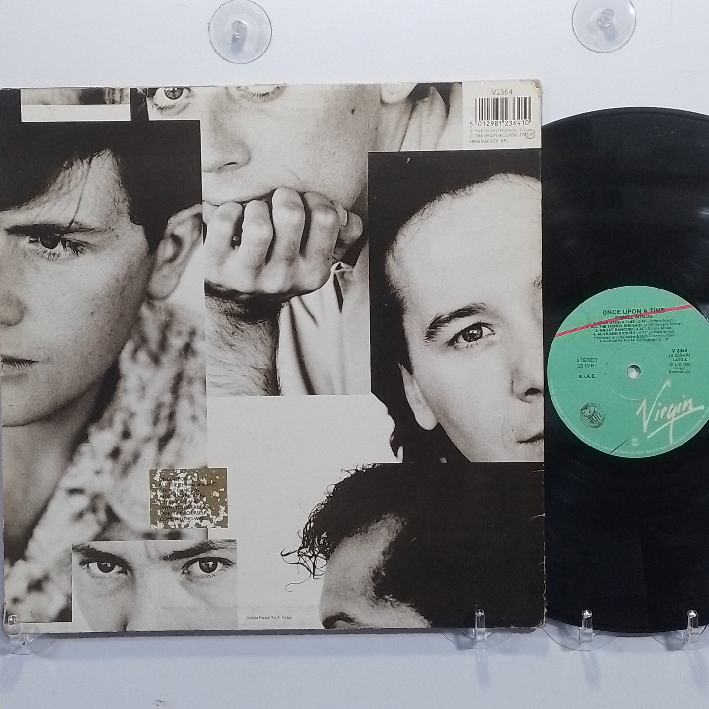lp Simple Minds Once Upon A Time made italia 1985 con insert Synth pop