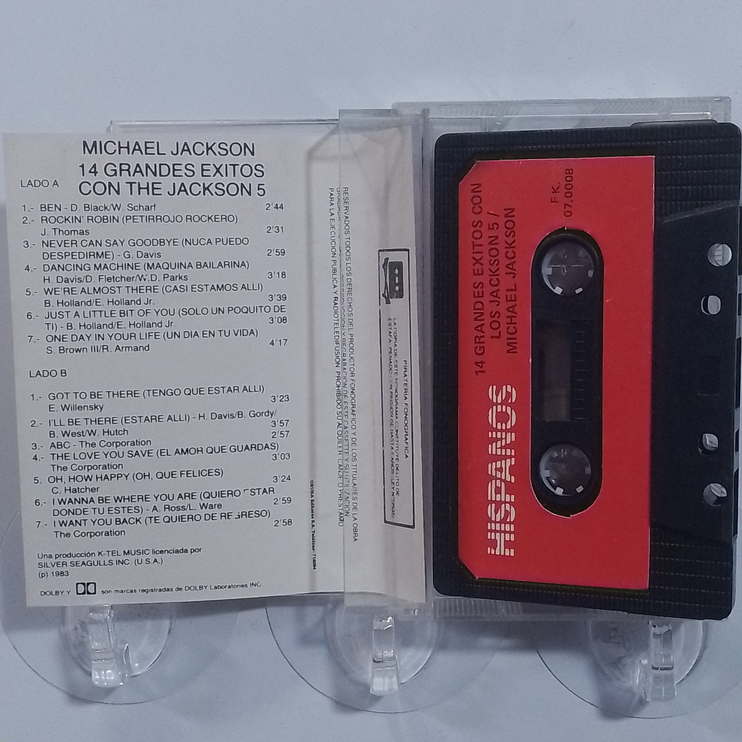 cassette Michael Jackson The Jackson 5 14 Original Greatest Hits With The Jackson 5 made peru 1983 pop rock