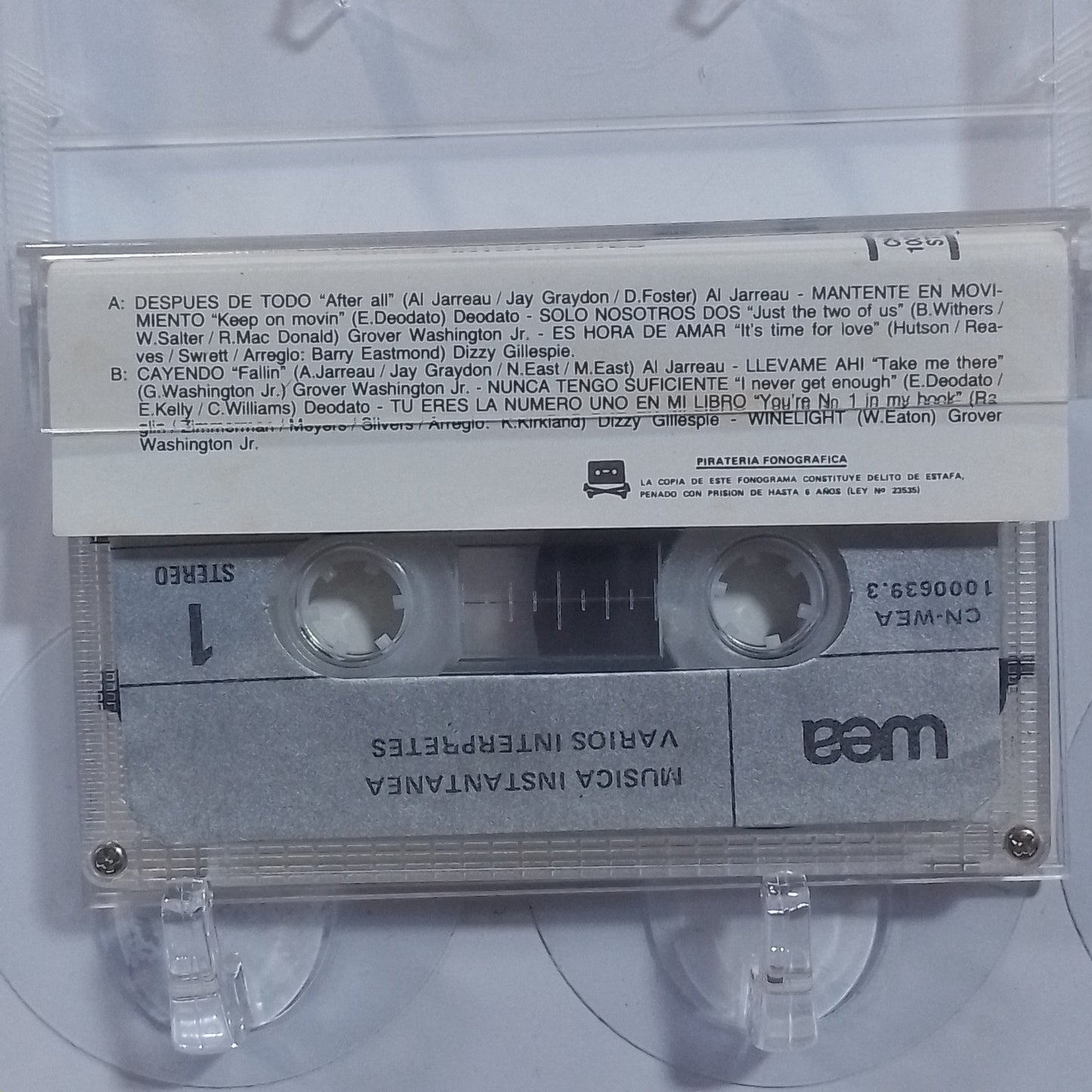 cassette musica instantanea grover washington al jarreau deodato varios made peru 1980 pop rock