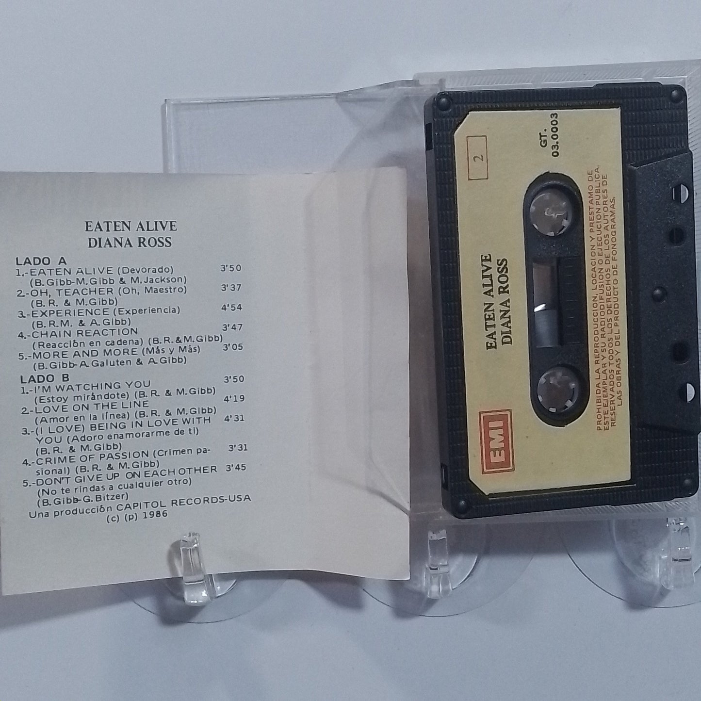 cassette Diana Ross Eaten Alive made peru 1985 Electronic Pop