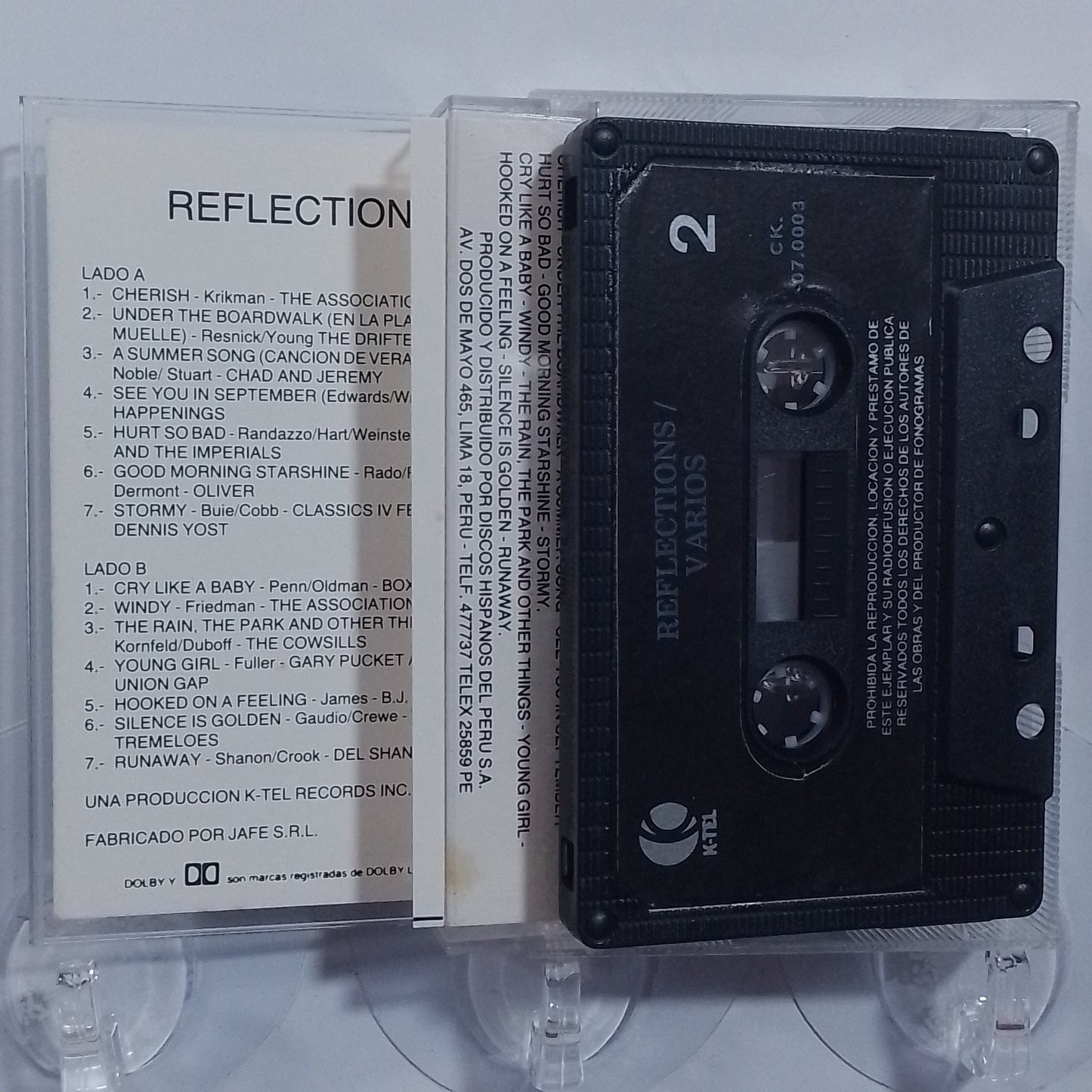 cassette reflections classics iv box tops the tremeloes varios made peru 1981 rock