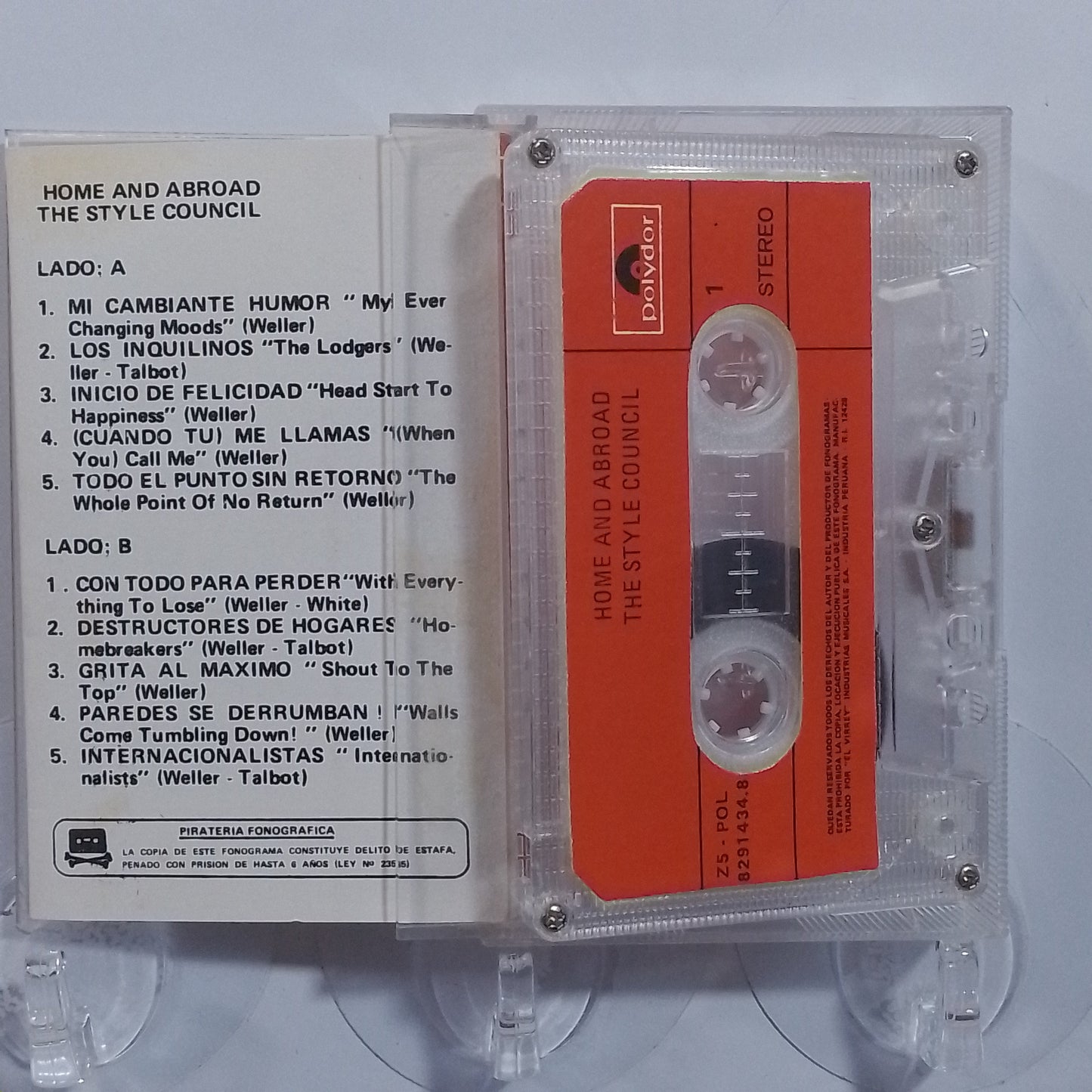 cassette The Style Council Home And Abroad made peru 1986 rock