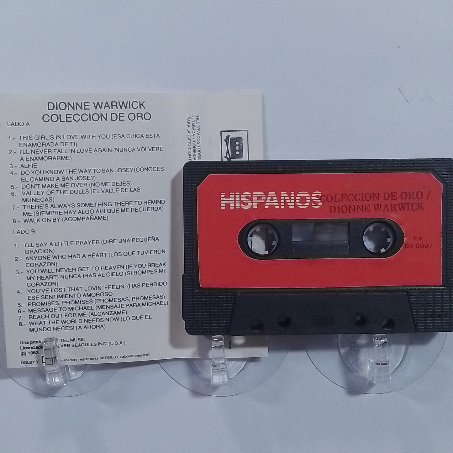 cassette Dionne Warwick golden collection made peru 1982 funk soul