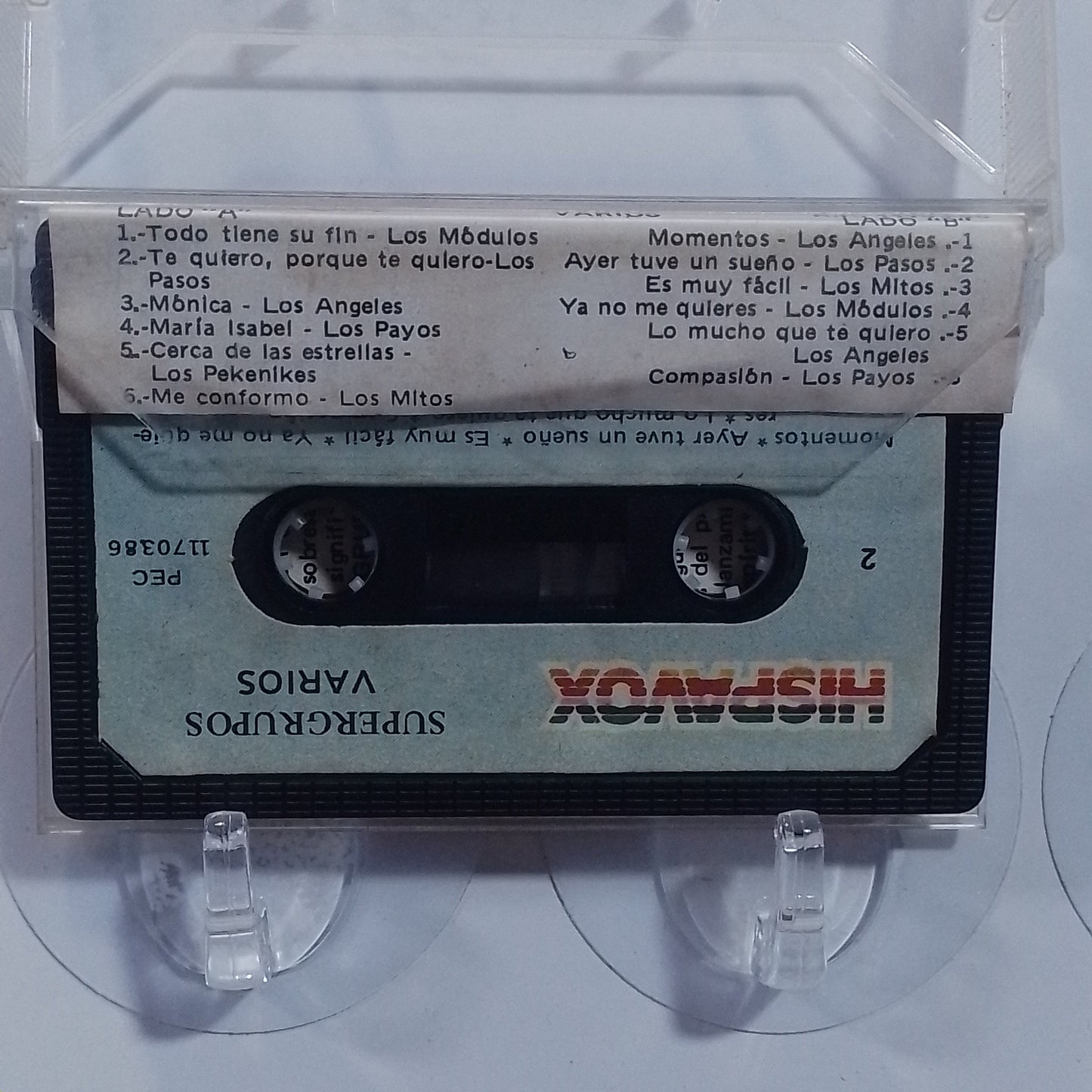 cassette supergrupos los modulos los pasos los angeles varios made peru 1980 latin pop