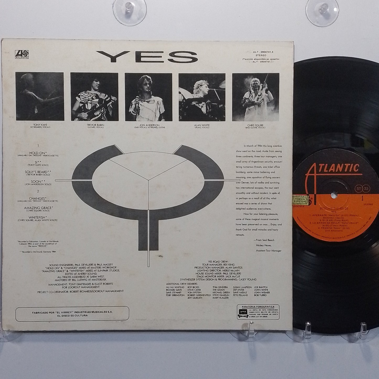 lp Yes 9012 Live The Solos made peru 1985 rock