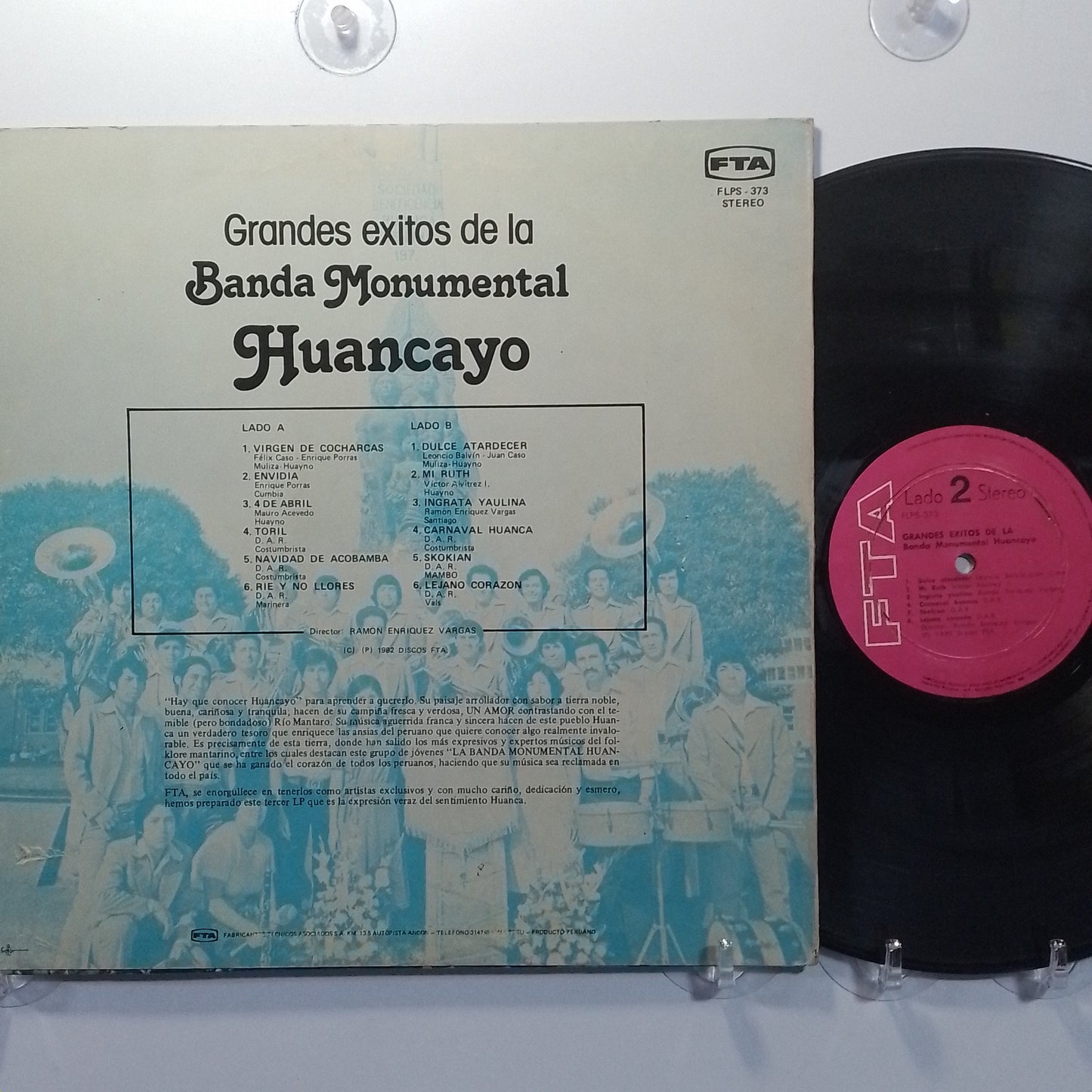 lp banda monumental huancayo grandes exitos de la made peru 1982 huayno folk