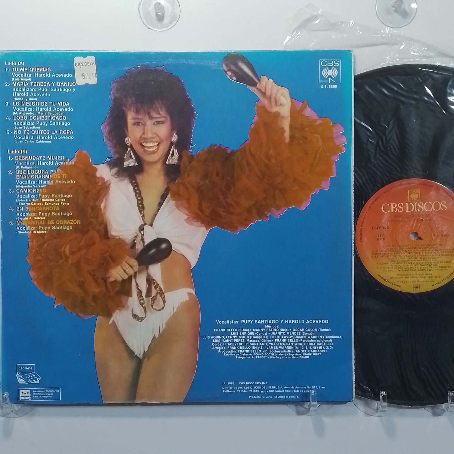 lp Frank Bello Y Su Orquesta Non Stop Salsa made peru 1987 sellado salsa