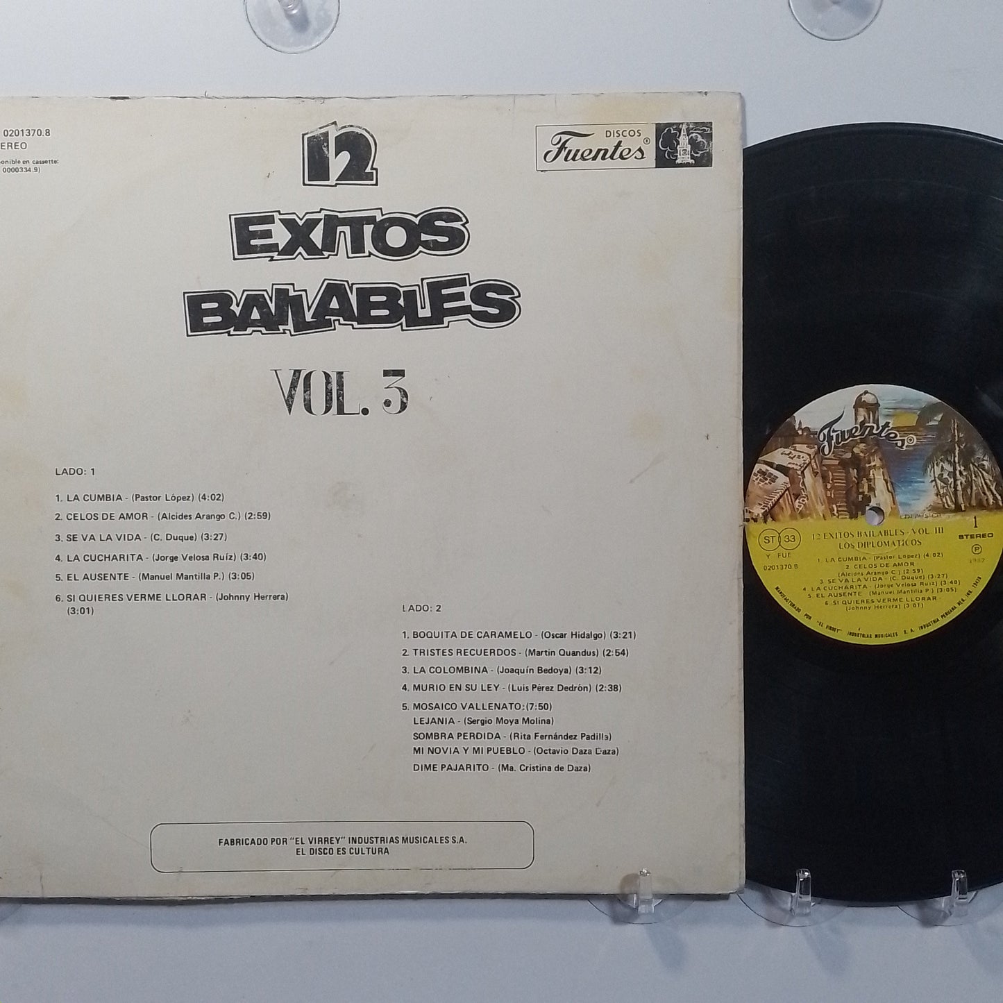 lp Los Diplomaticos 12 Exitos Bailables vol 3 made peru 1980 latin cumbia