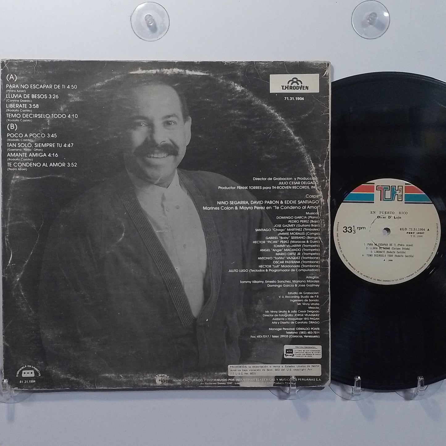 lp Oscar D Leon En Puerto Rico made peru 1990 salsa