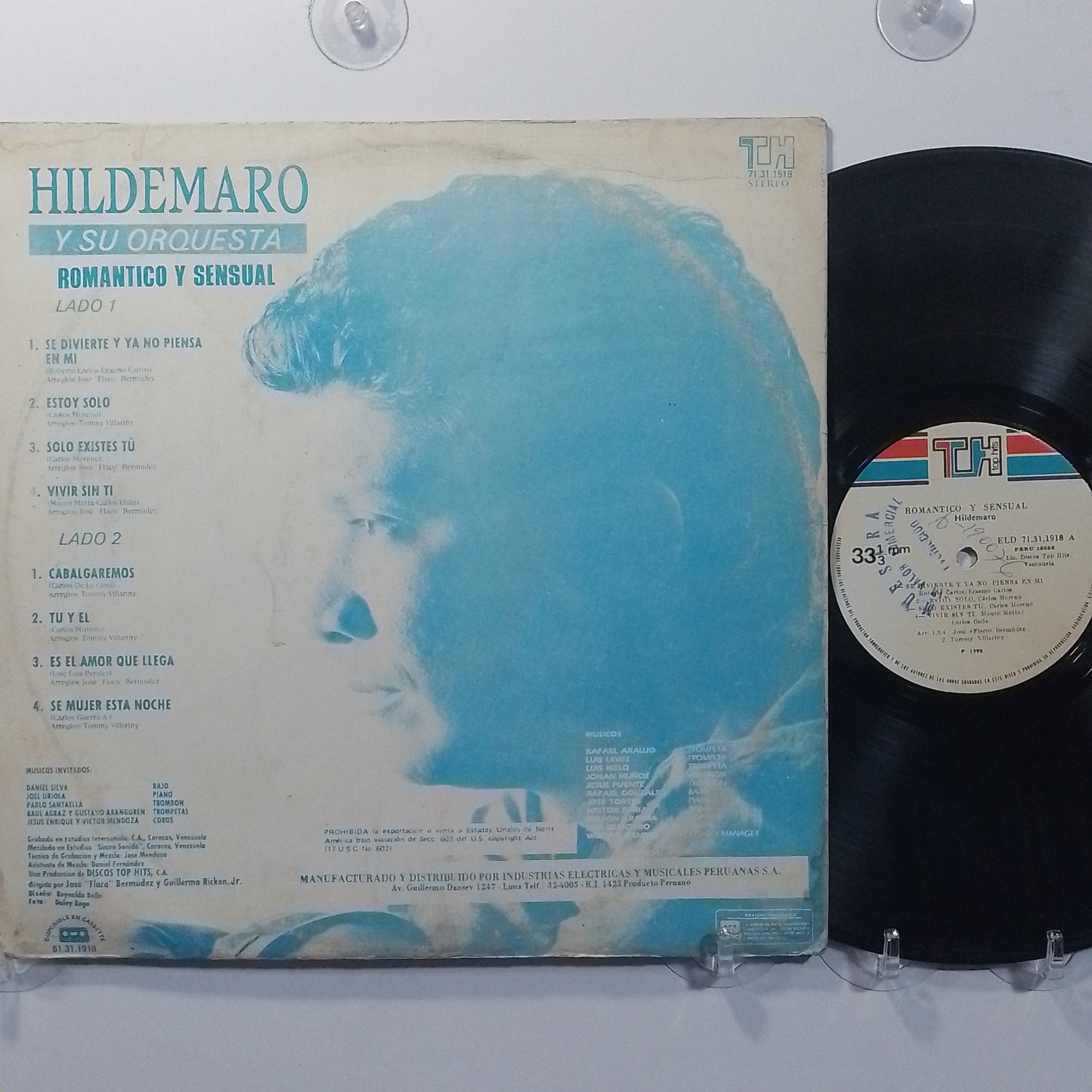 lp Hildemaro Y Su Orquesta Romantico Y Sensual made peru 1990 salsa