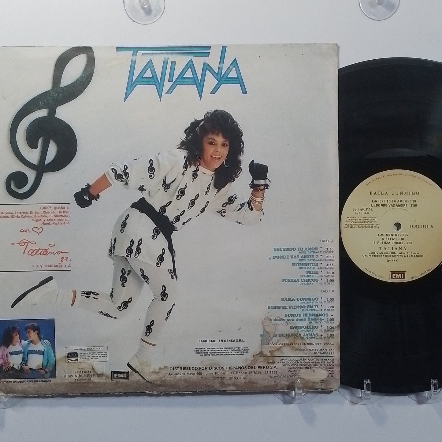 lp Tatiana Baila Conmigo made peru 1987 latin rock