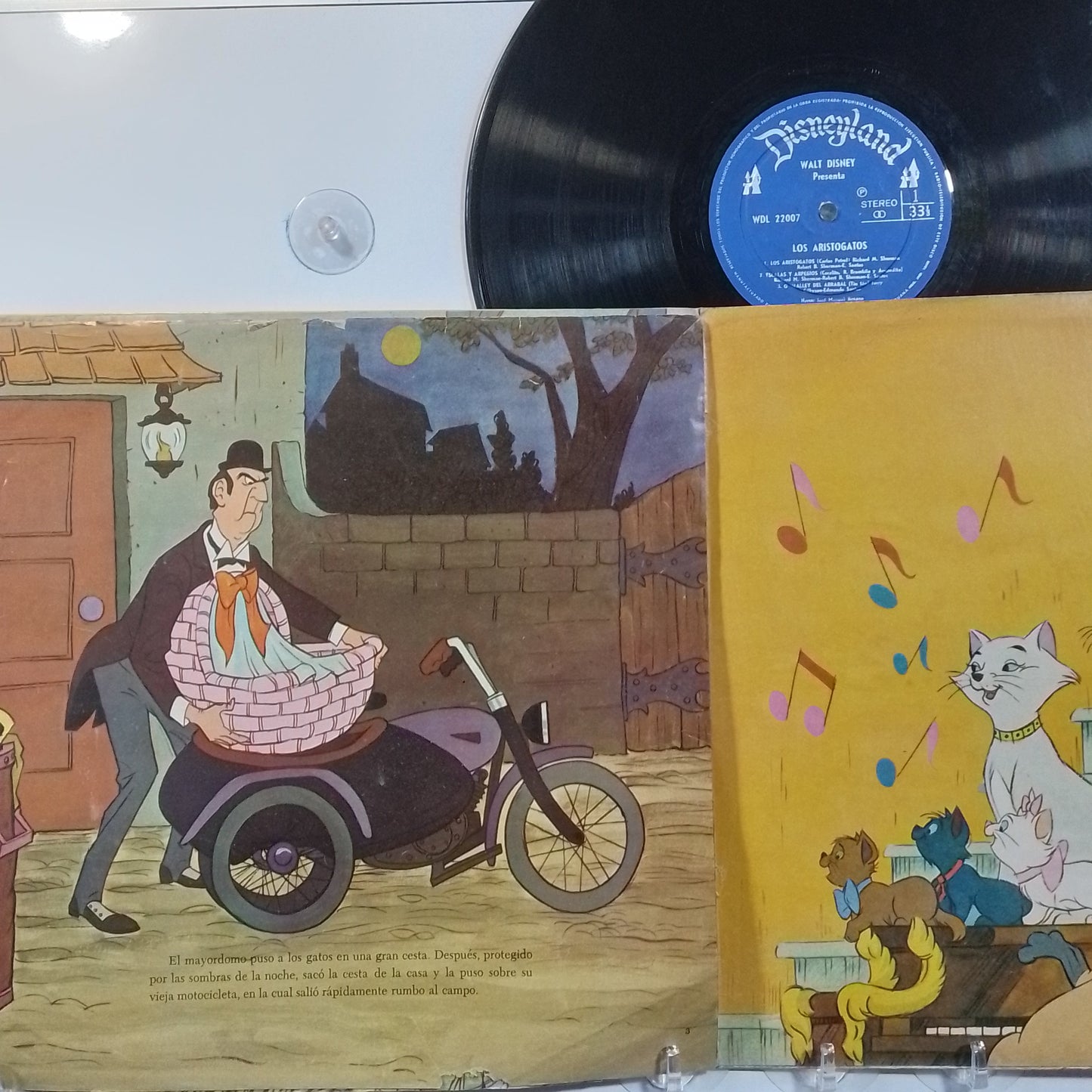 lp los aristogatos walt disney presenta el cuento y las canciones made peru 1970 gatefold infantil