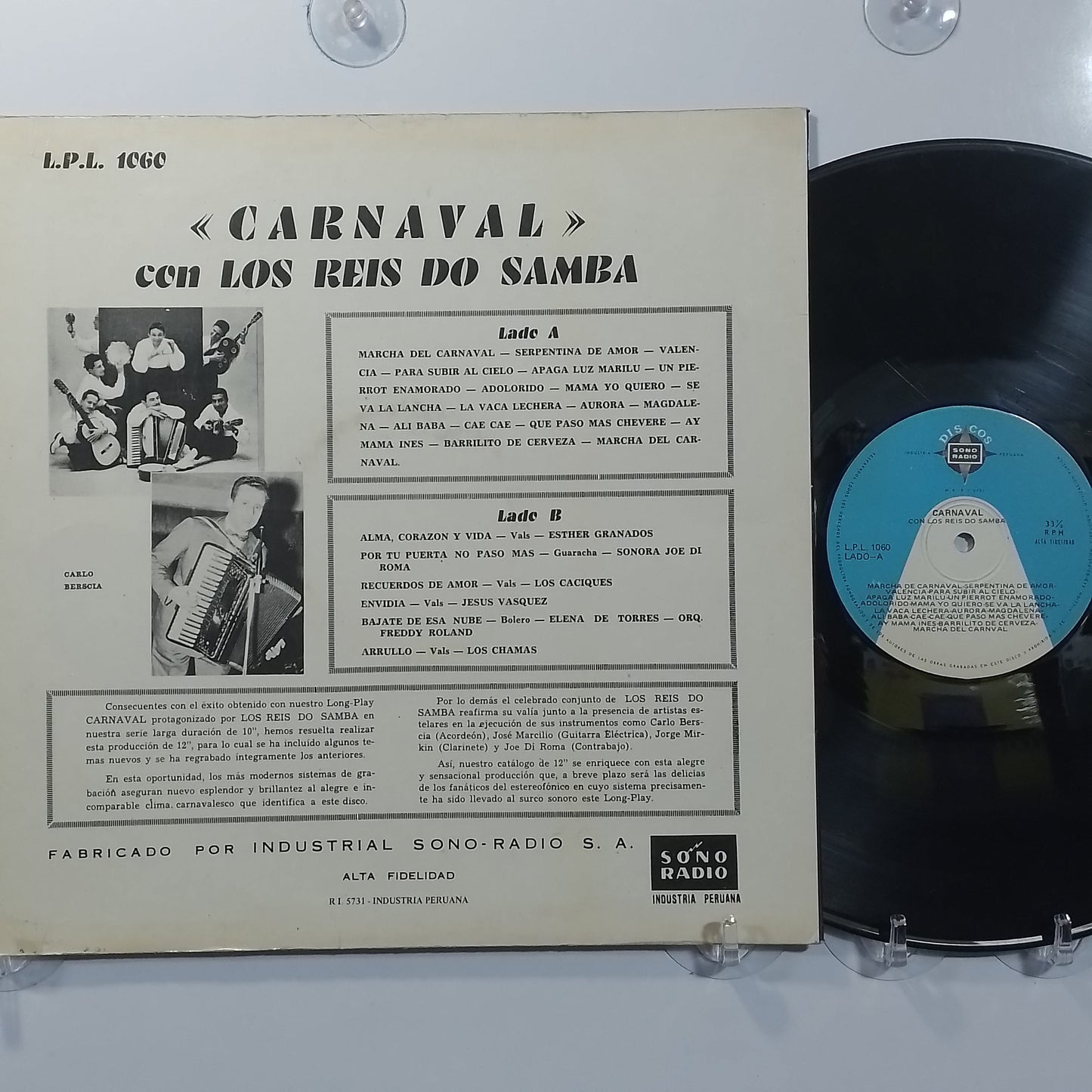 lp Los Reis Do Samba Carnaval Con Los Reis Do Samba made Peru 1962 latin zamba folk
