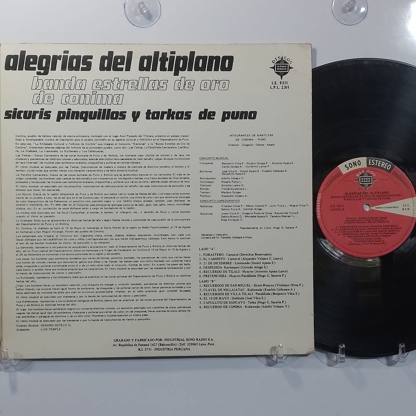 lp Banda Estrellas De Oro De Conima Alegrias Del Altiplano Sicuris Pinquillos Y Tarkas De Puno made Peru 1980 andean folk