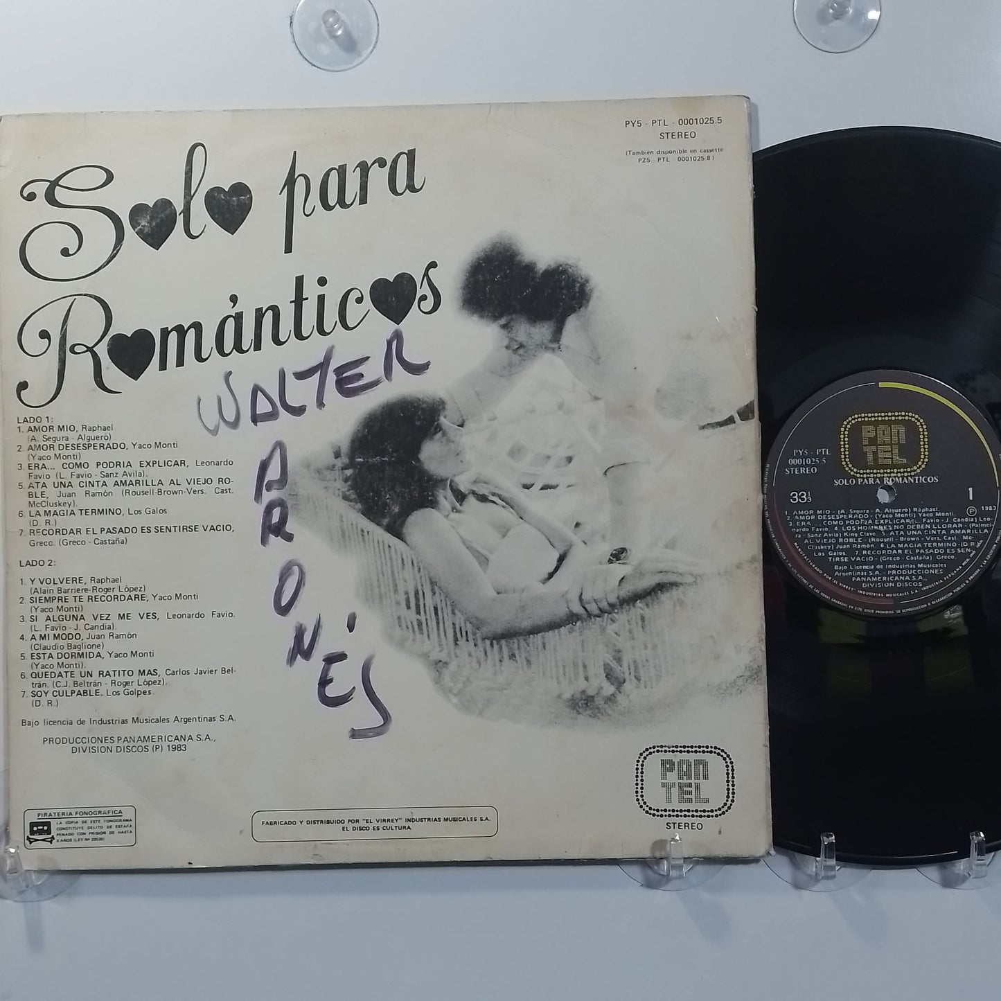 lp solo para romanticos raphael yaco monti lkeonardo favio varios made peru 1983 balada latin