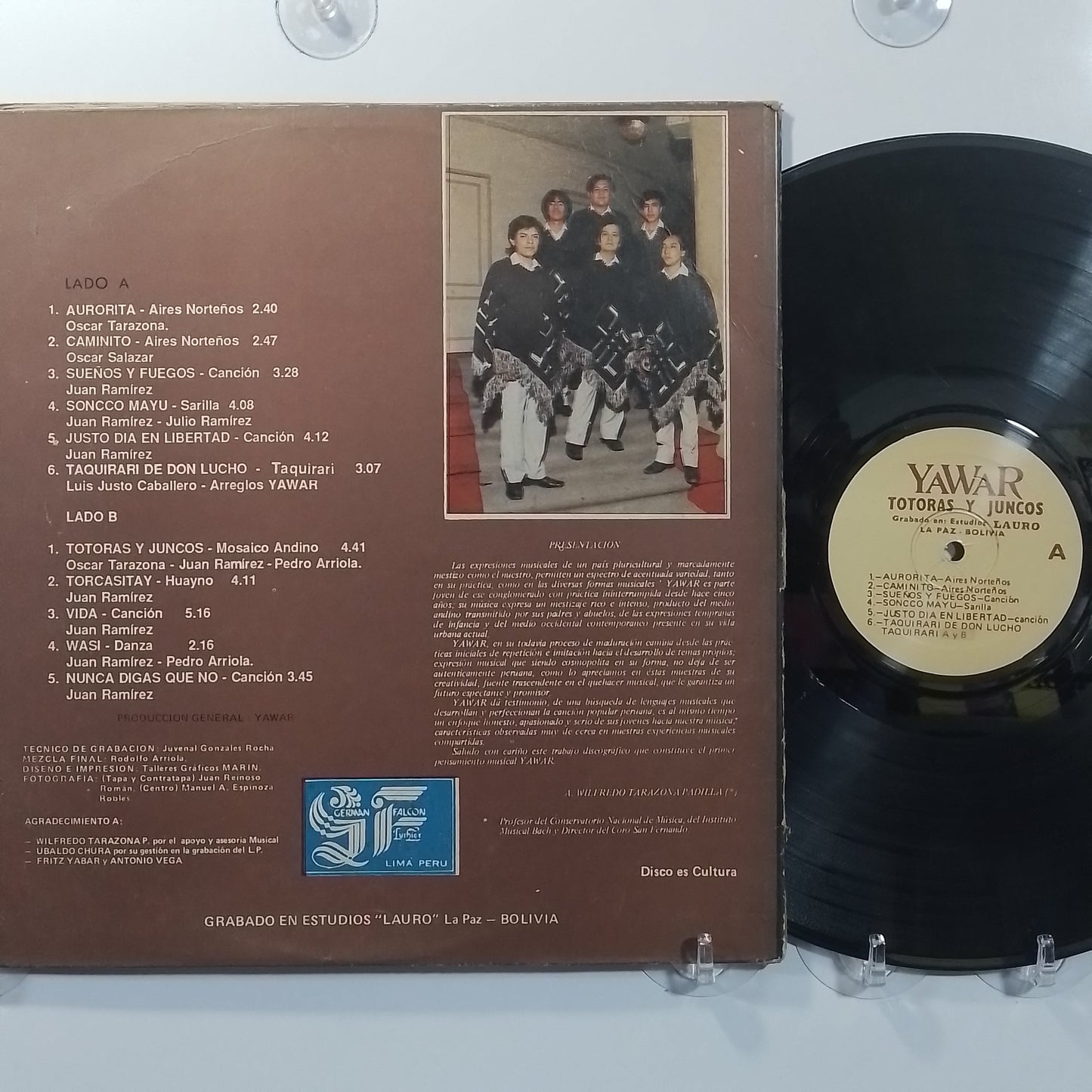 lp yawar Totoras y Juncos made Peru 1989 gatefold andean folk