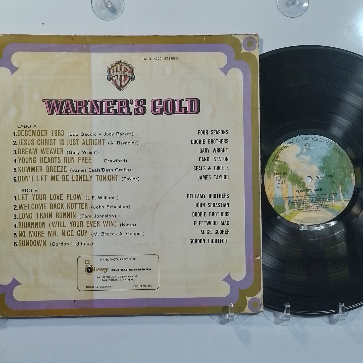 lp warners gold doobie brothers alice cooper fleetwood mac varios made peru 1976 rock