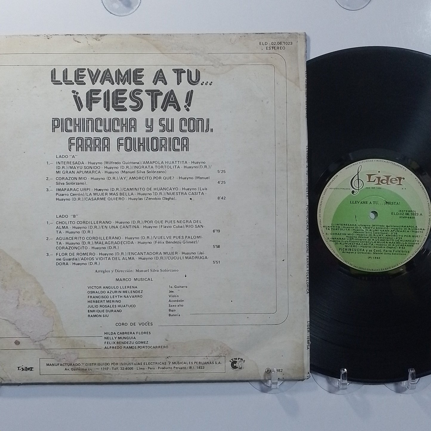 lp pichincucha y su conjunto llevame a tu fiesta made Peru 1982 huayno folk