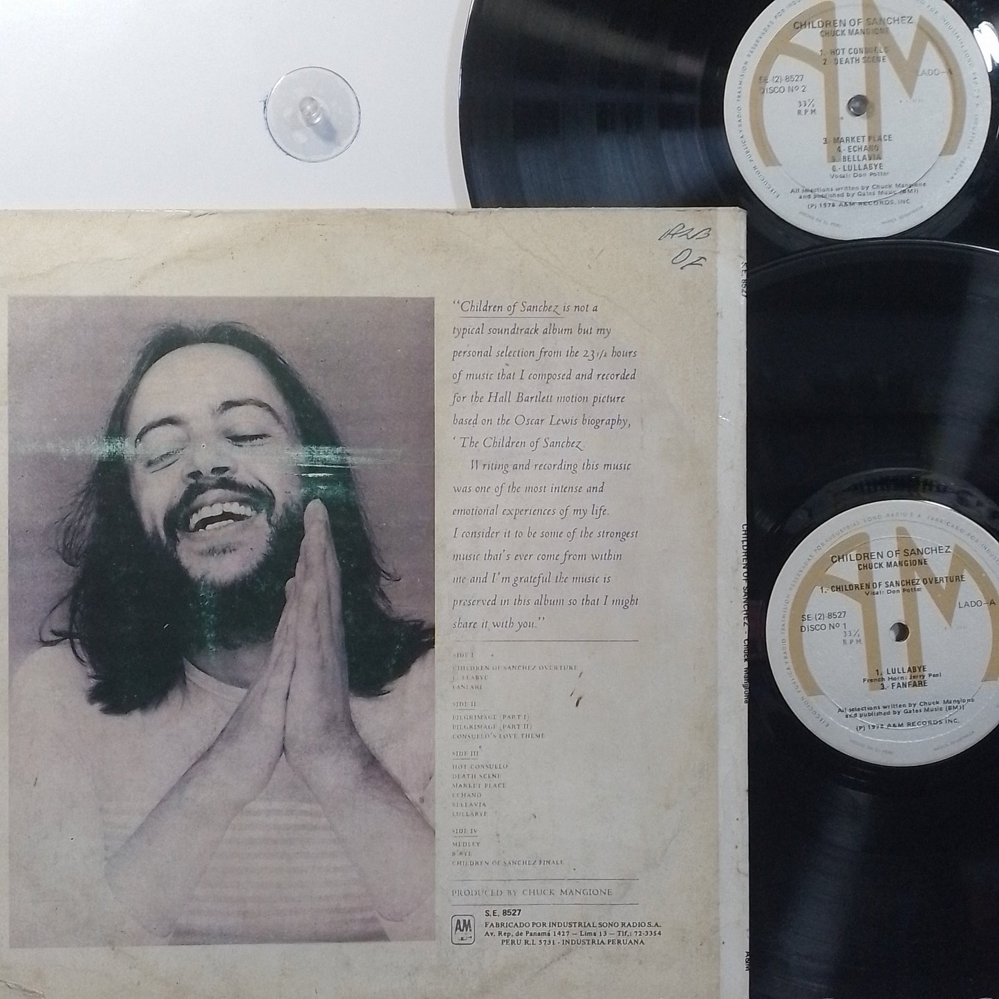 x2 lp Chuck Mangione Children Of Sanchez made peru 1978 gatefold rock