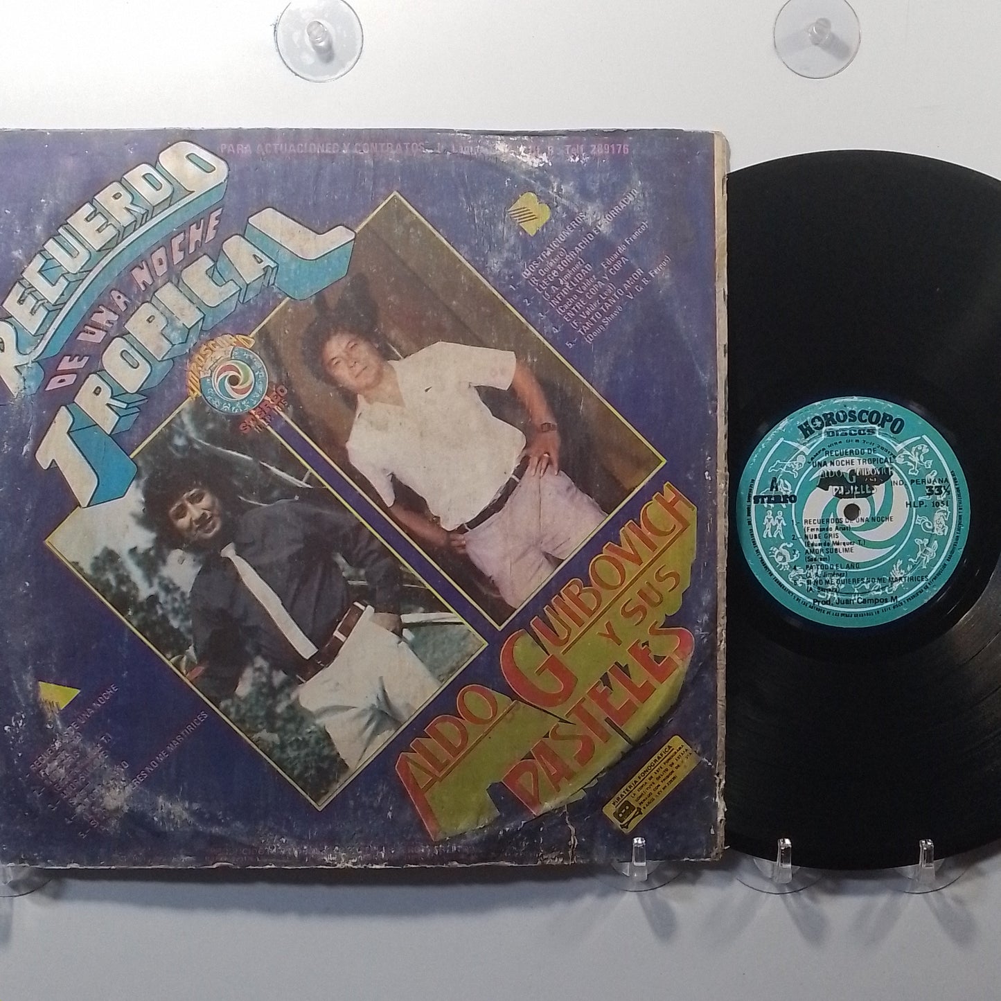 lp Aldo Guibovich Y Sus Pasteles Recuerdos De Una Noche Tropical made peru 1986 latin cumbia