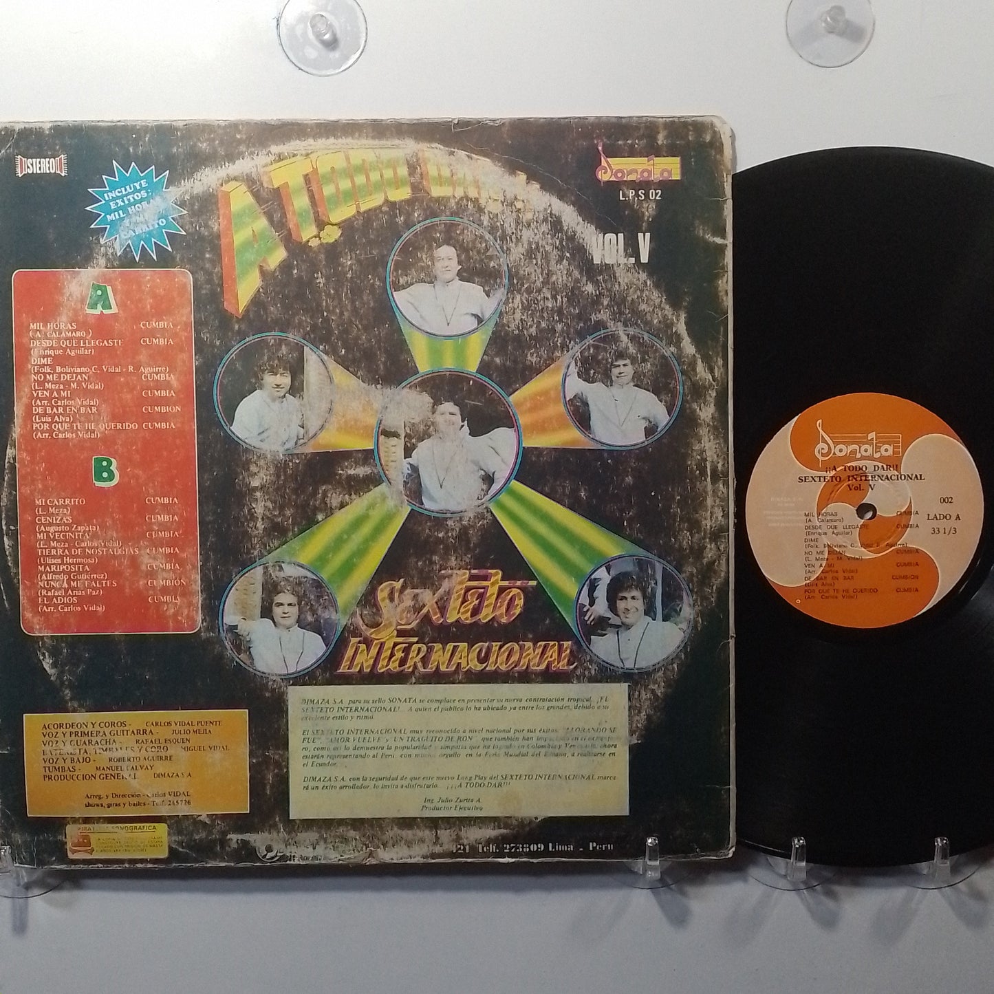lp Sexteto Internacional A Todo Dar vol 5 made peru 1970 latin cumbia