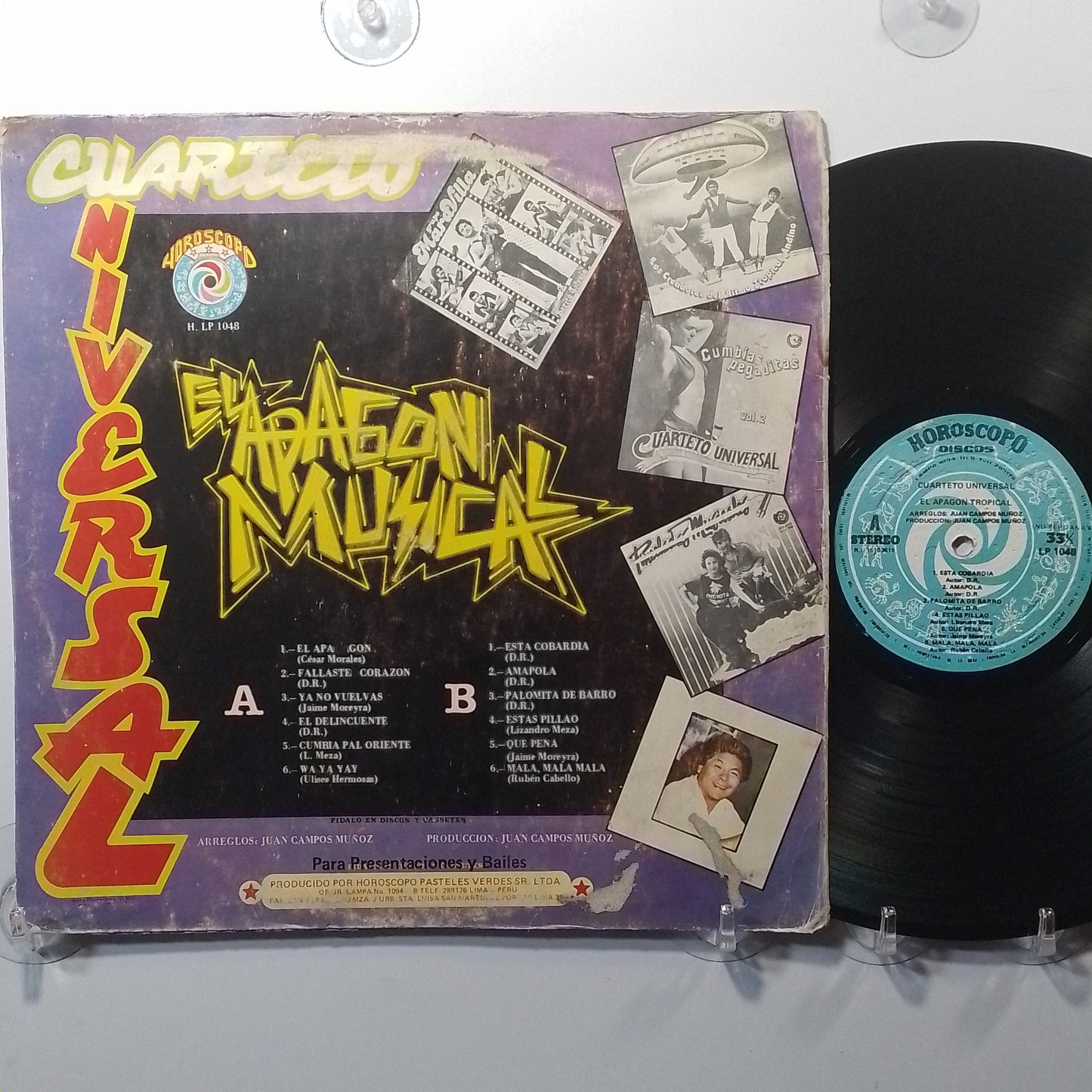 lp Cuarteto Universal El Apagon Musical made peru 1986 latin cumbia