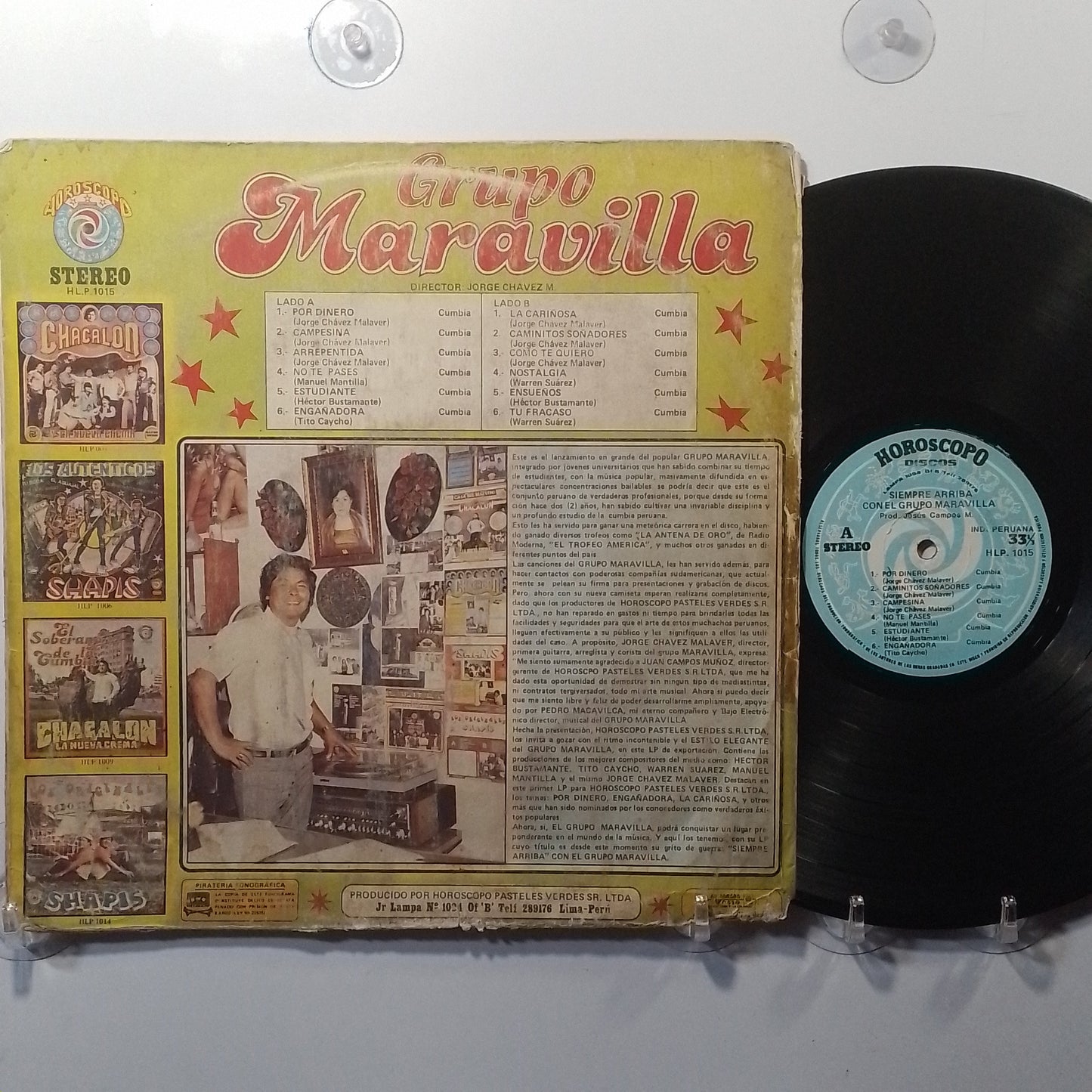 lp Grupo Maravilla Siempre Arriba made peru 1983 latin cumbia