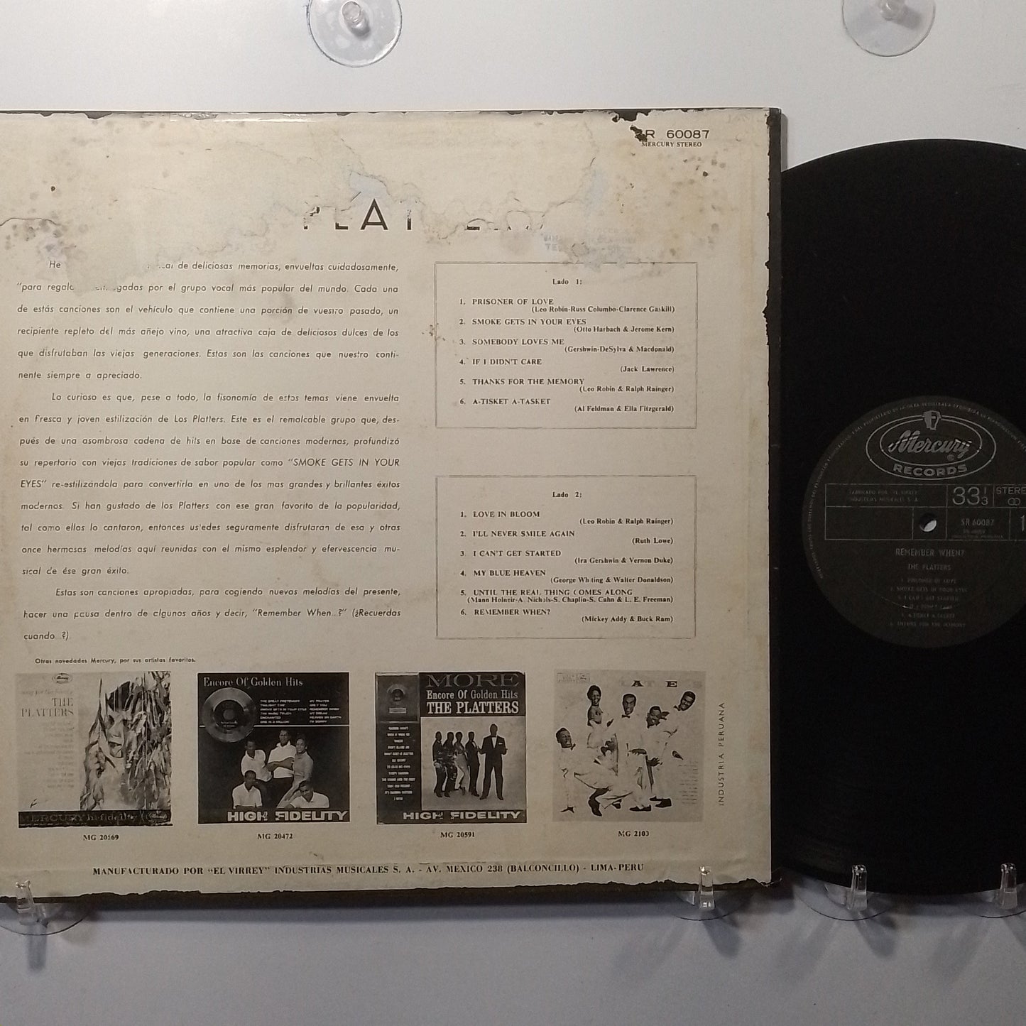 lp The Platters Remember When made US 1959 Pop Soul