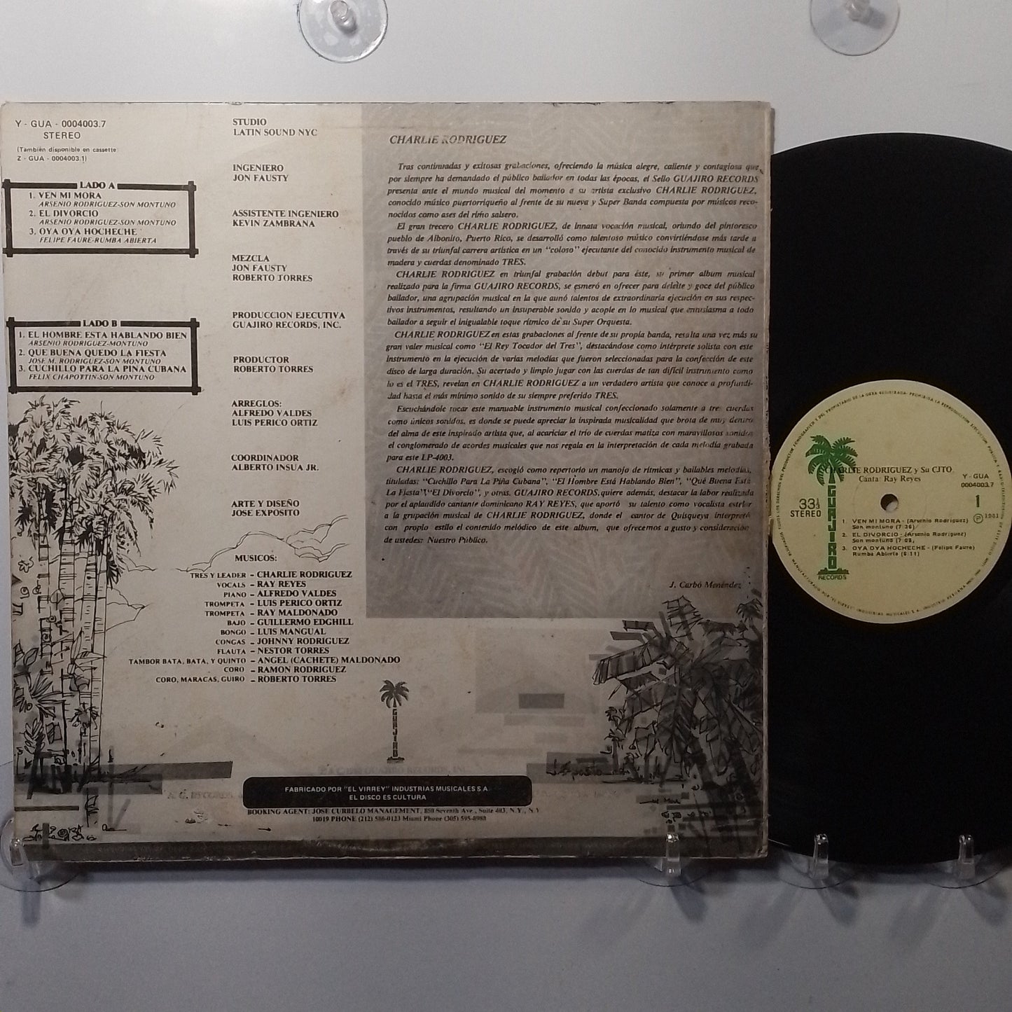 lp Charlie Rodriguez y su Conjunto Canta Ray Reyes made peru 1980 salsa