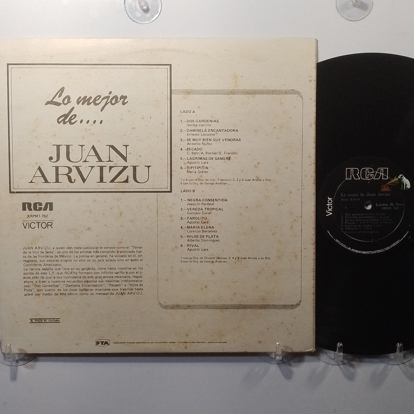 lp juan arvizu lo mejor de made peru 1964 latin bolero