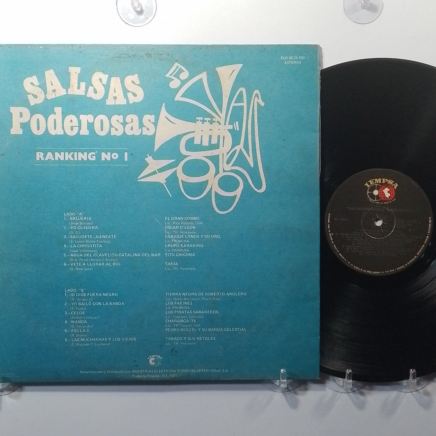 lp Salsas Poderosas ranking 1 El Gran Combo Tito Chicoma Los Pakines varios made peru 1980 salsa
