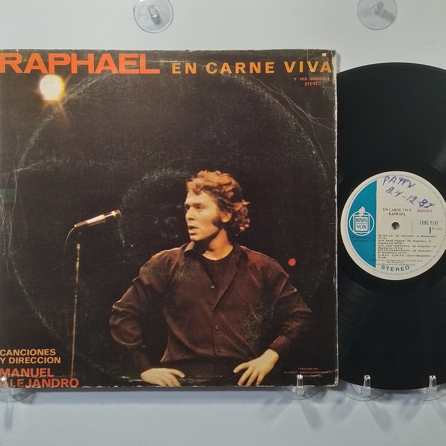 lp Raphael En Carne Viva made peru 1981 latin