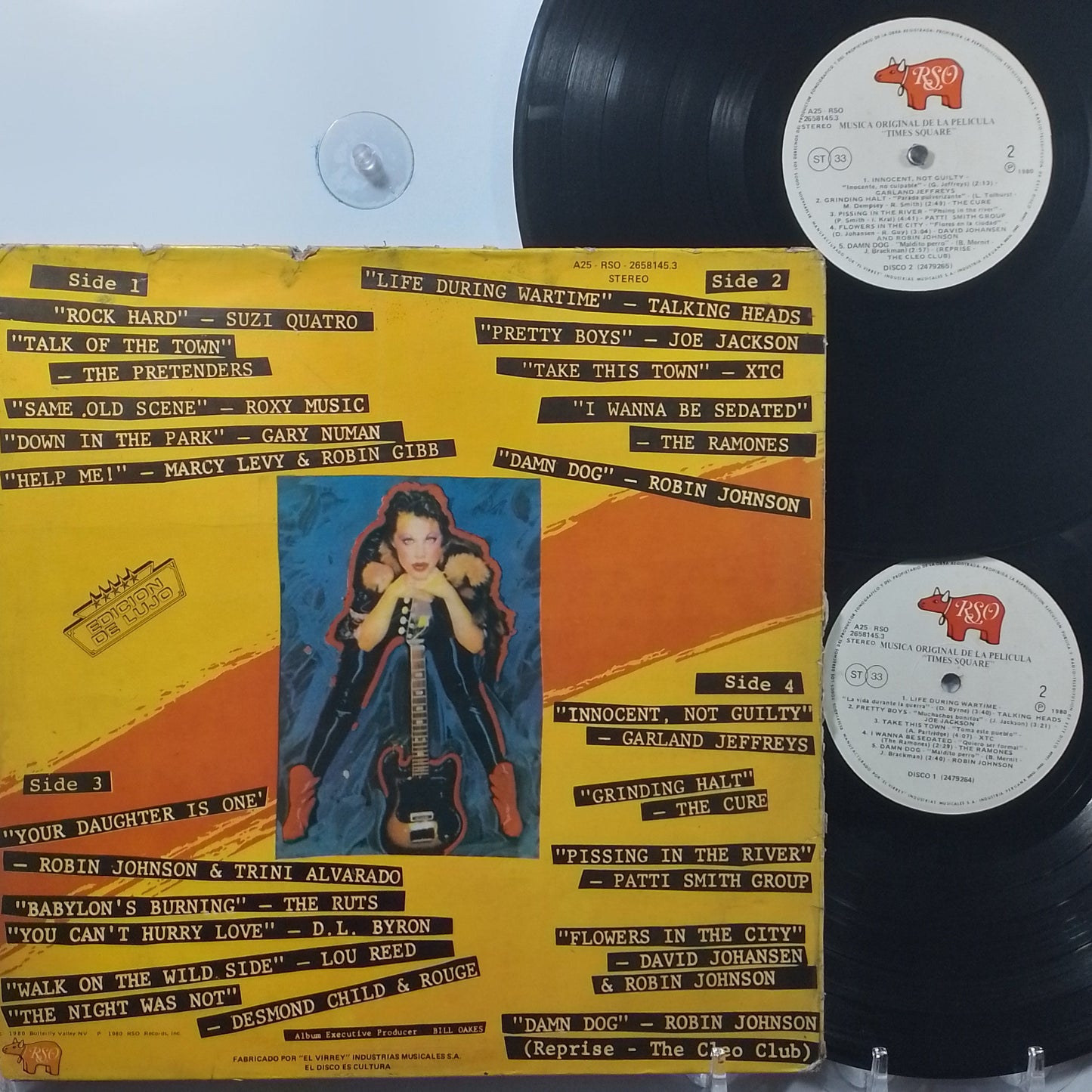 x2 lp Times Square The Cure The Ramones The Pretenders Gary Numan varios made peru 1980 gatefold pop rock