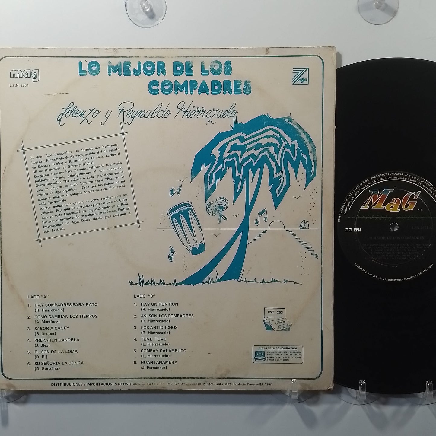lp Los Compadres Lo Mejor De Los Compadres made peru 1972 guaracha bolero