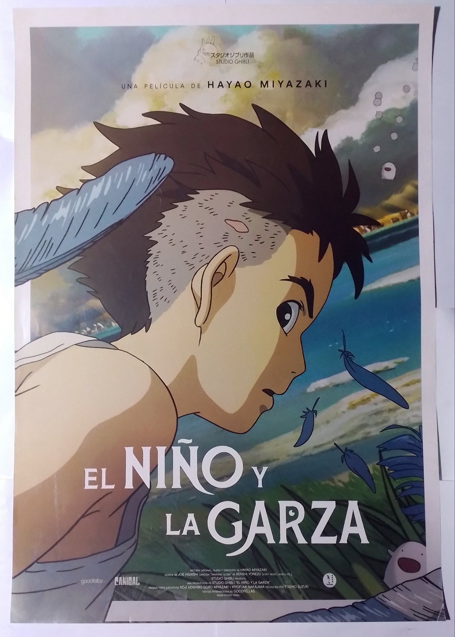 poster cine original el niño y la garza