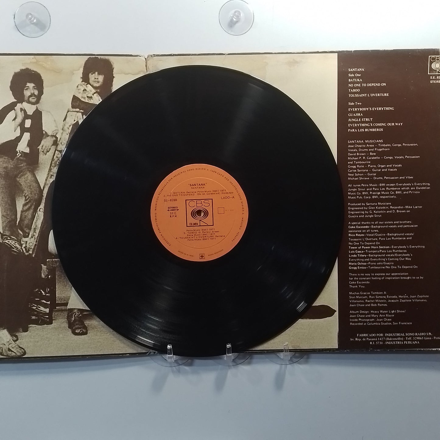 lp Santana Santana made peru 1971 gatefold rock