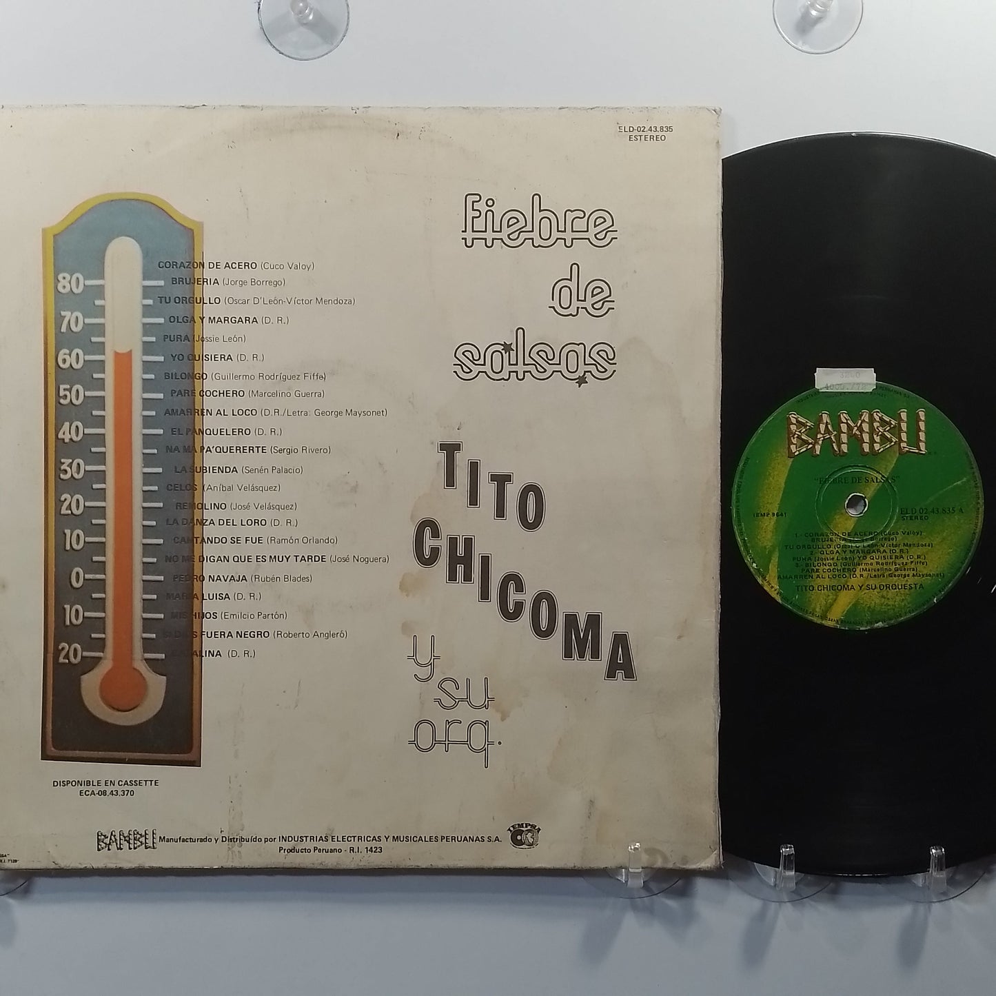 lp Tito Chicoma Y Su Orquesta Fiebre De Salsas made peru 1976 salsa