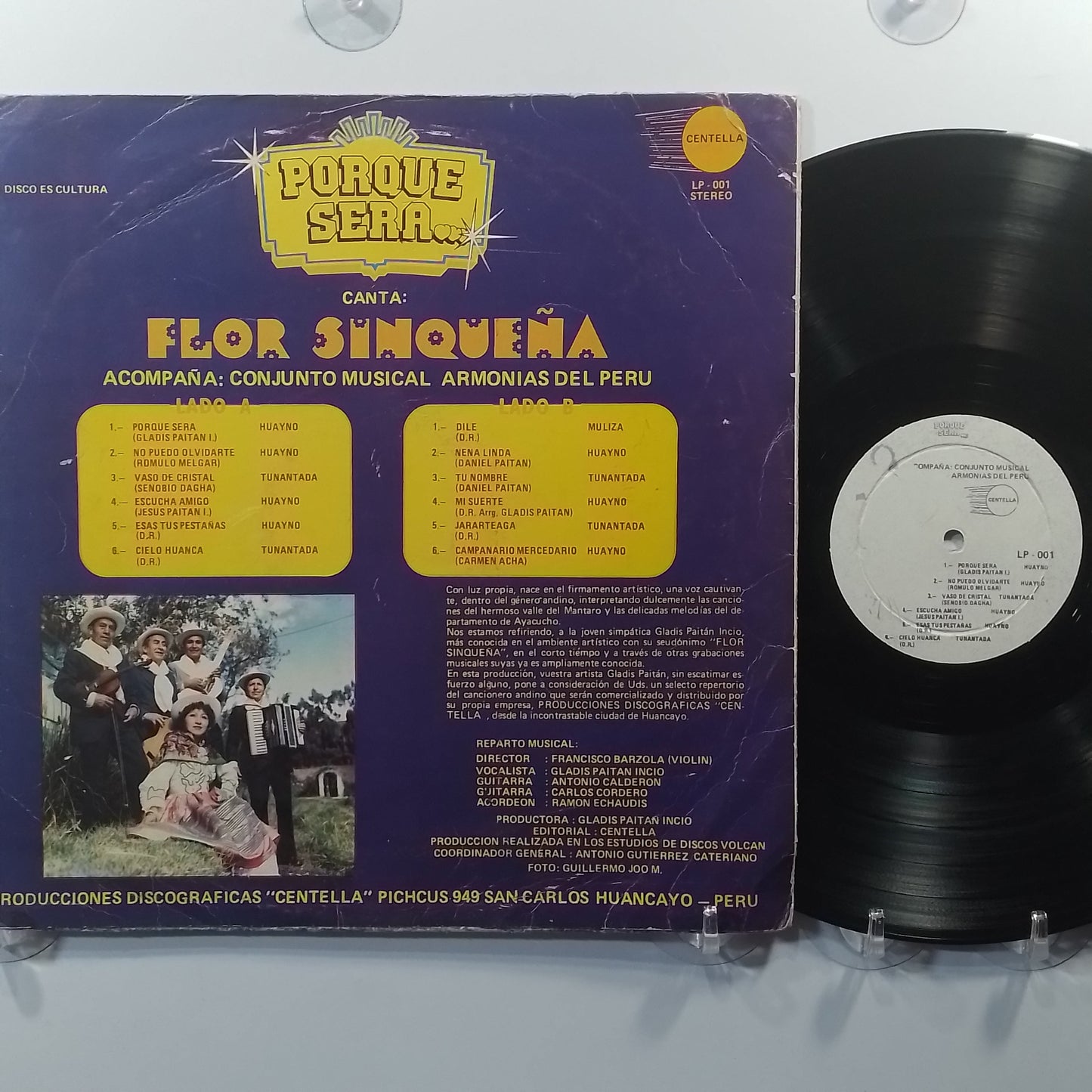 lp flor sinqueña por que sera made peru 1984 huayno folk