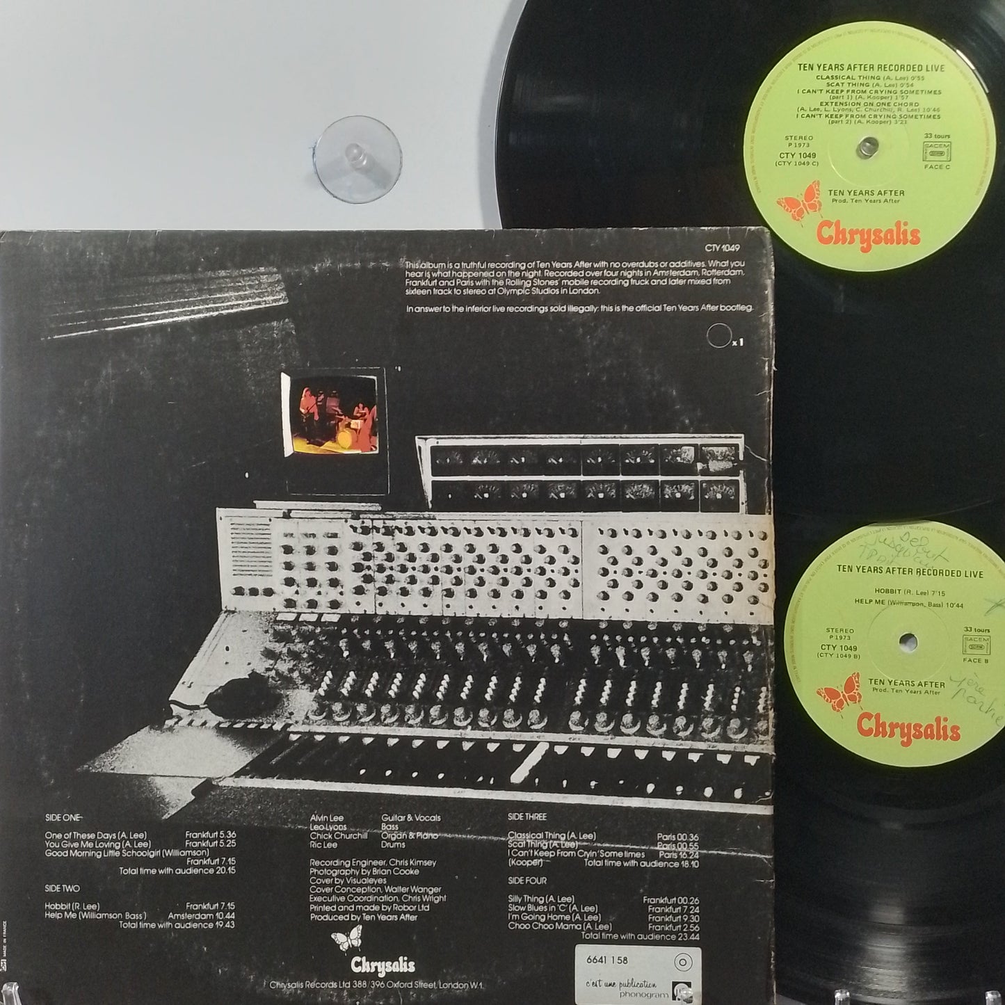 x2 lp Ten Years After Recorded Live made francia 1973 gatefold blues rock